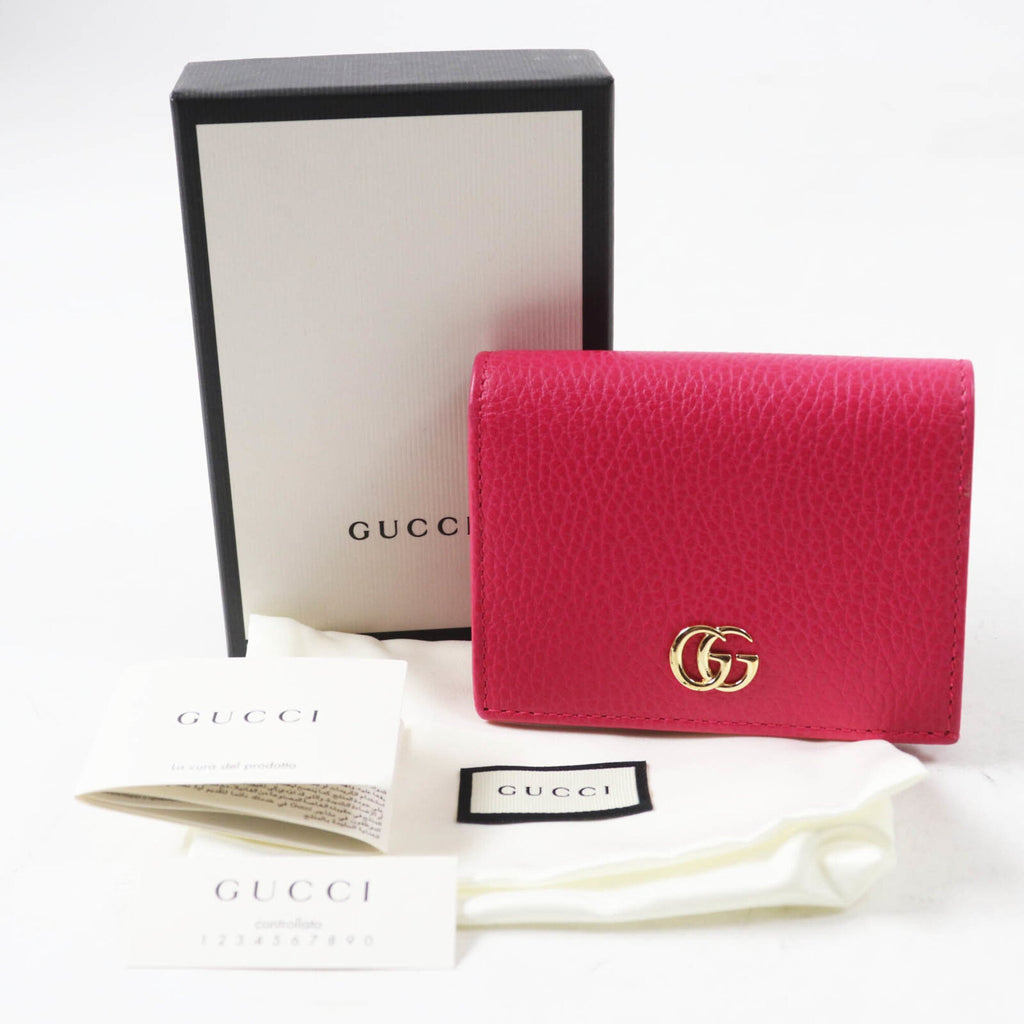 Gucci Pink Leather Wallet (Bi-Fold) (Pre-Owned)