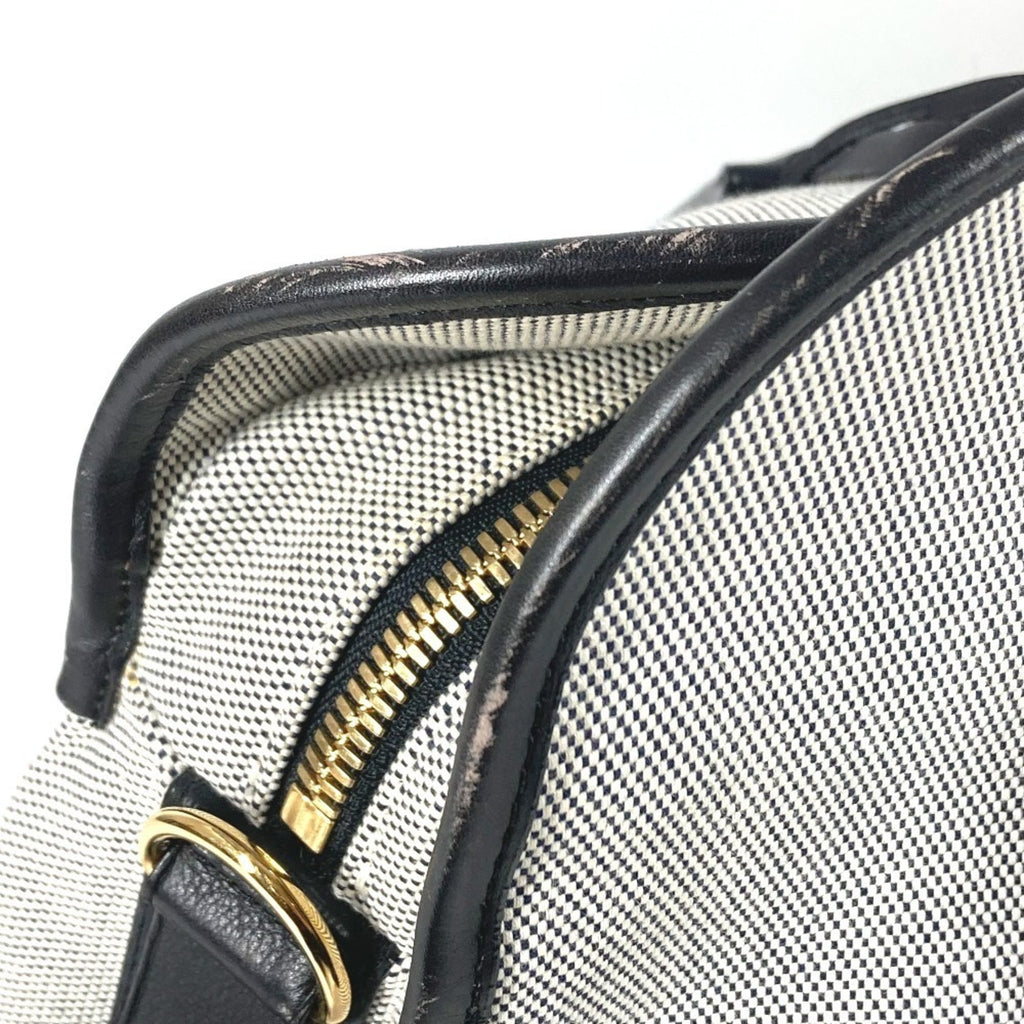 Louis Vuitton Black Galle Yellow Leather Canvas Boston Bag Shoulder Bag Tote Bag