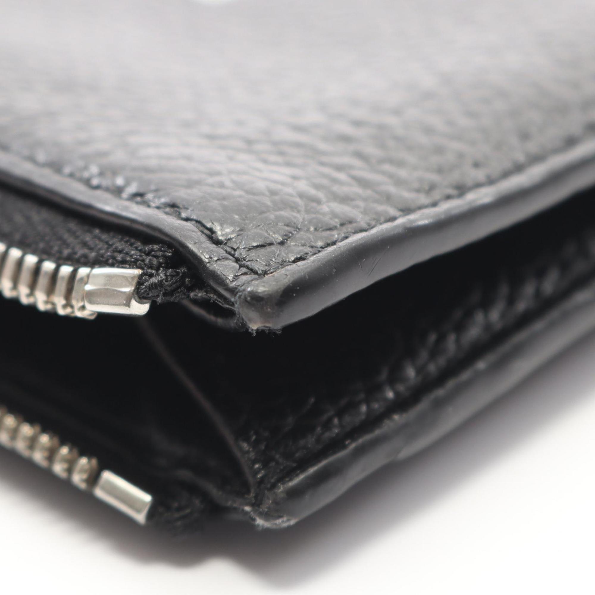 Balenciaga Black Leather Coin Purse/Coin Case