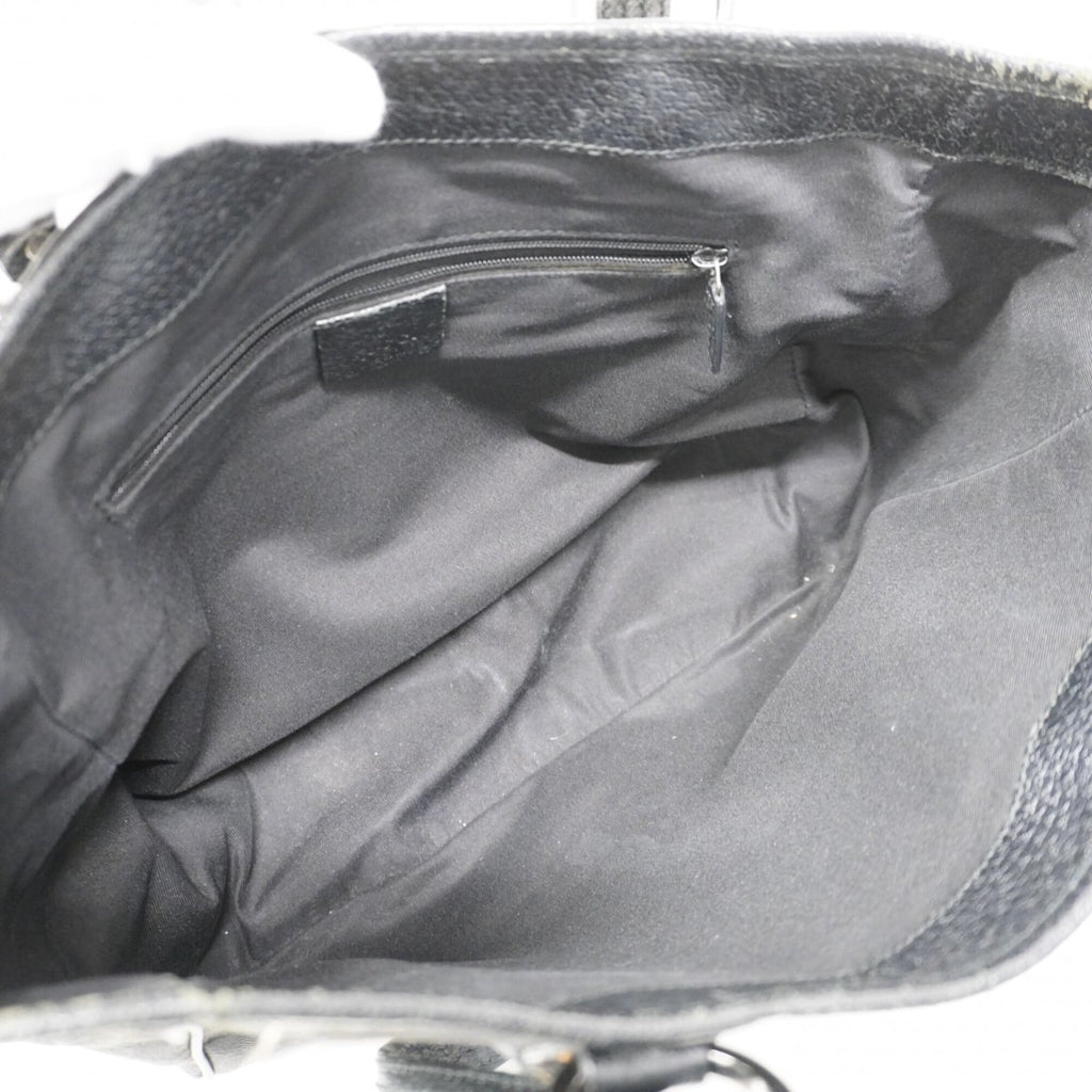 Gucci Black Canvas Tote Bag (Pre-Owned)