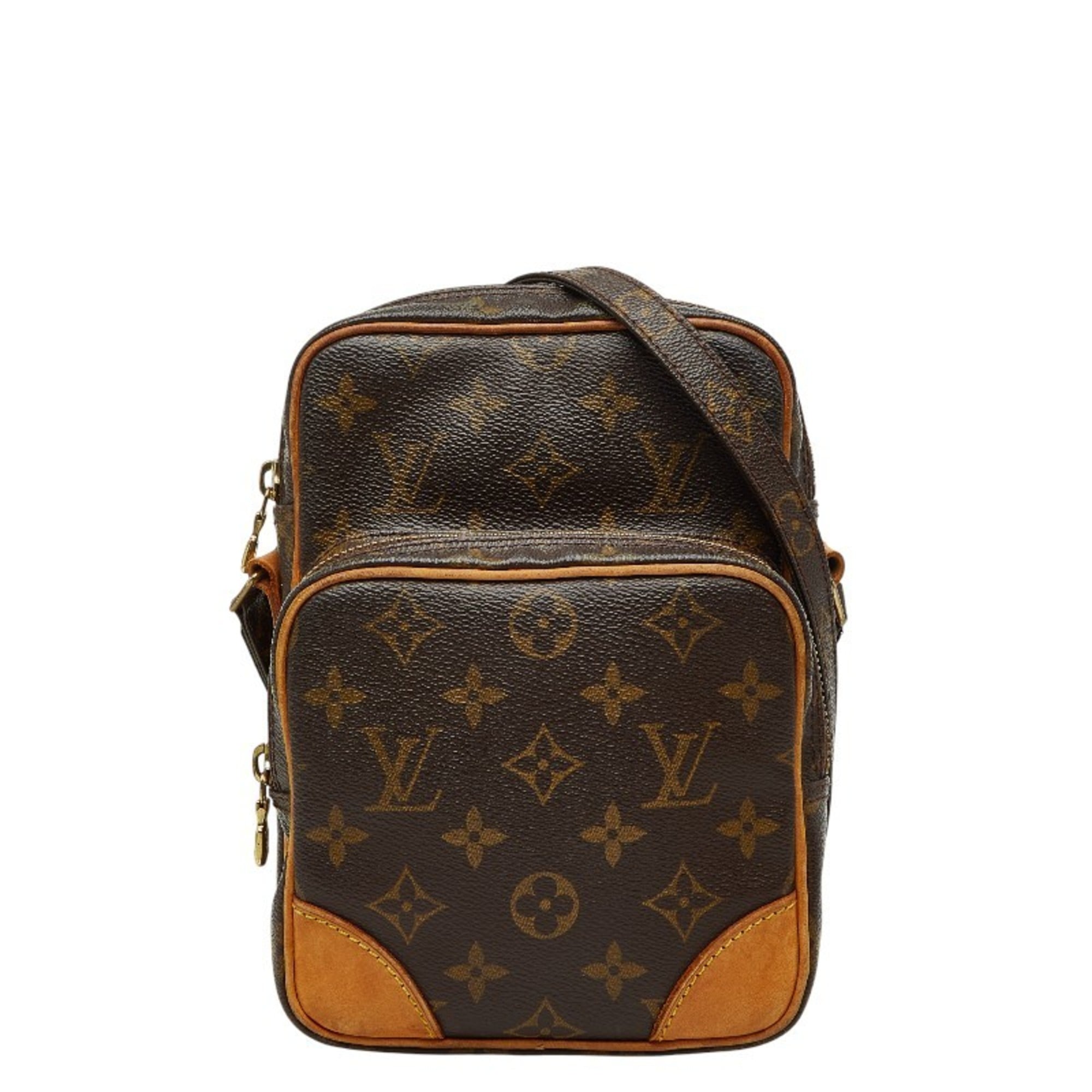 Louis Vuitton Brown Pvc Leather Shoulder Bag