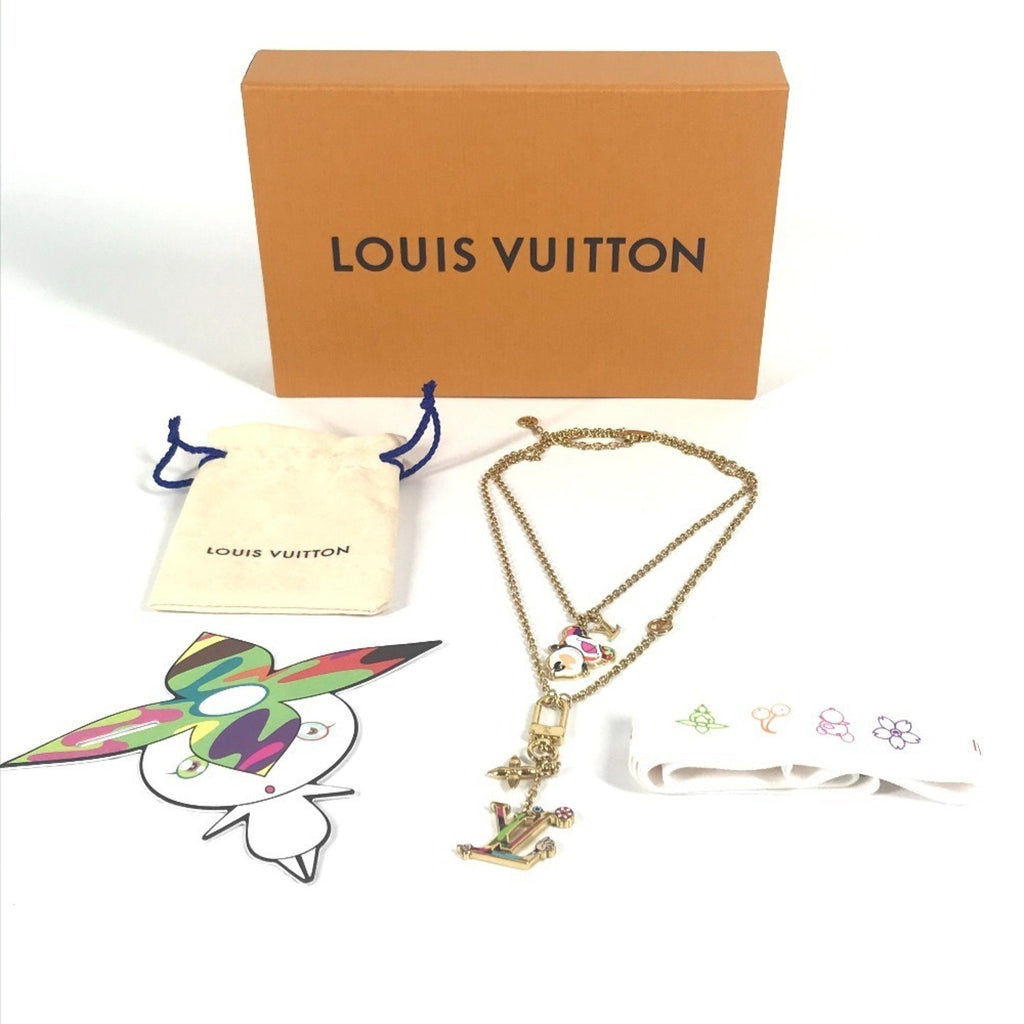 Louis Vuitton Gold Multi-Color Metal Necklace
