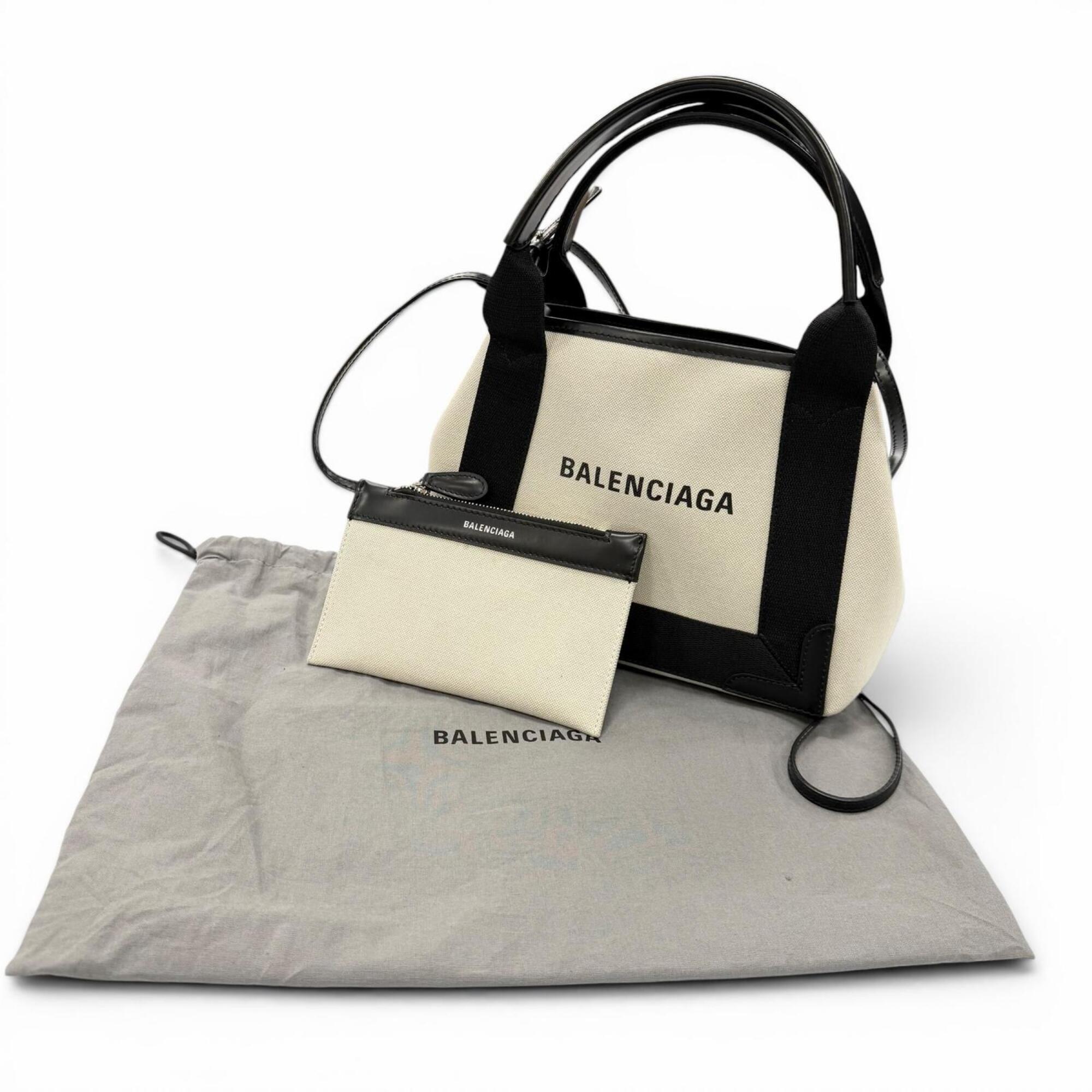 Balenciaga Black Canvas Leather Shoulder