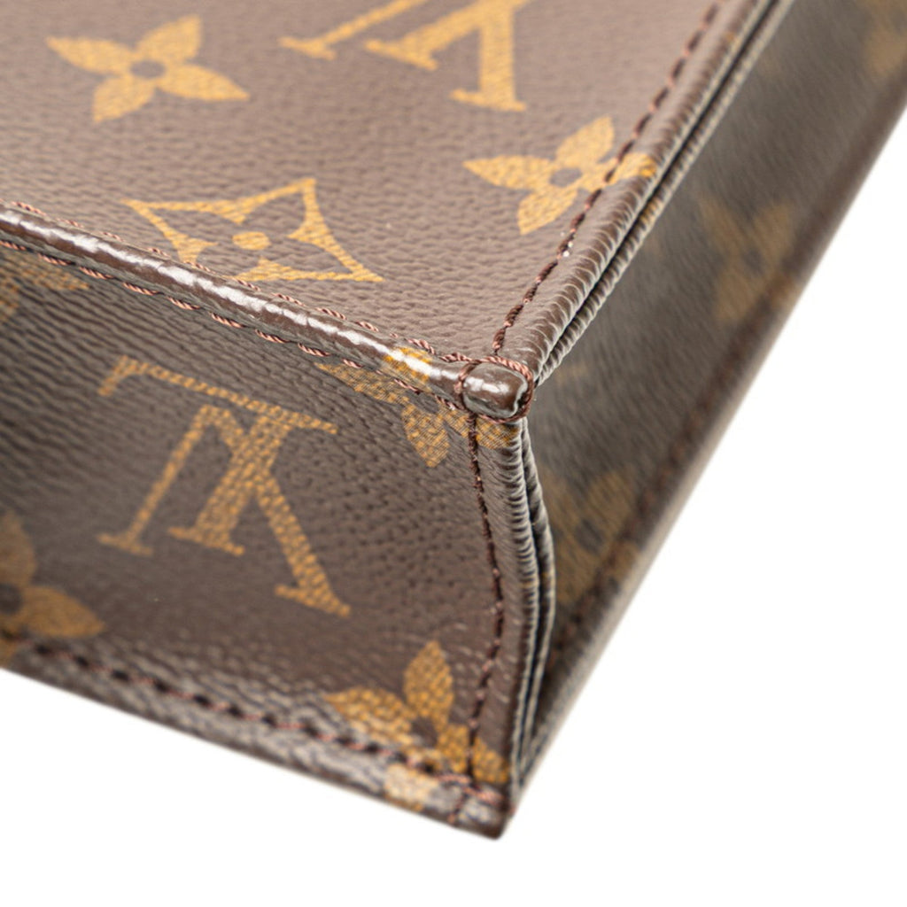 Louis Vuitton Brown Pvc Leather Handbag Shoulder Bag