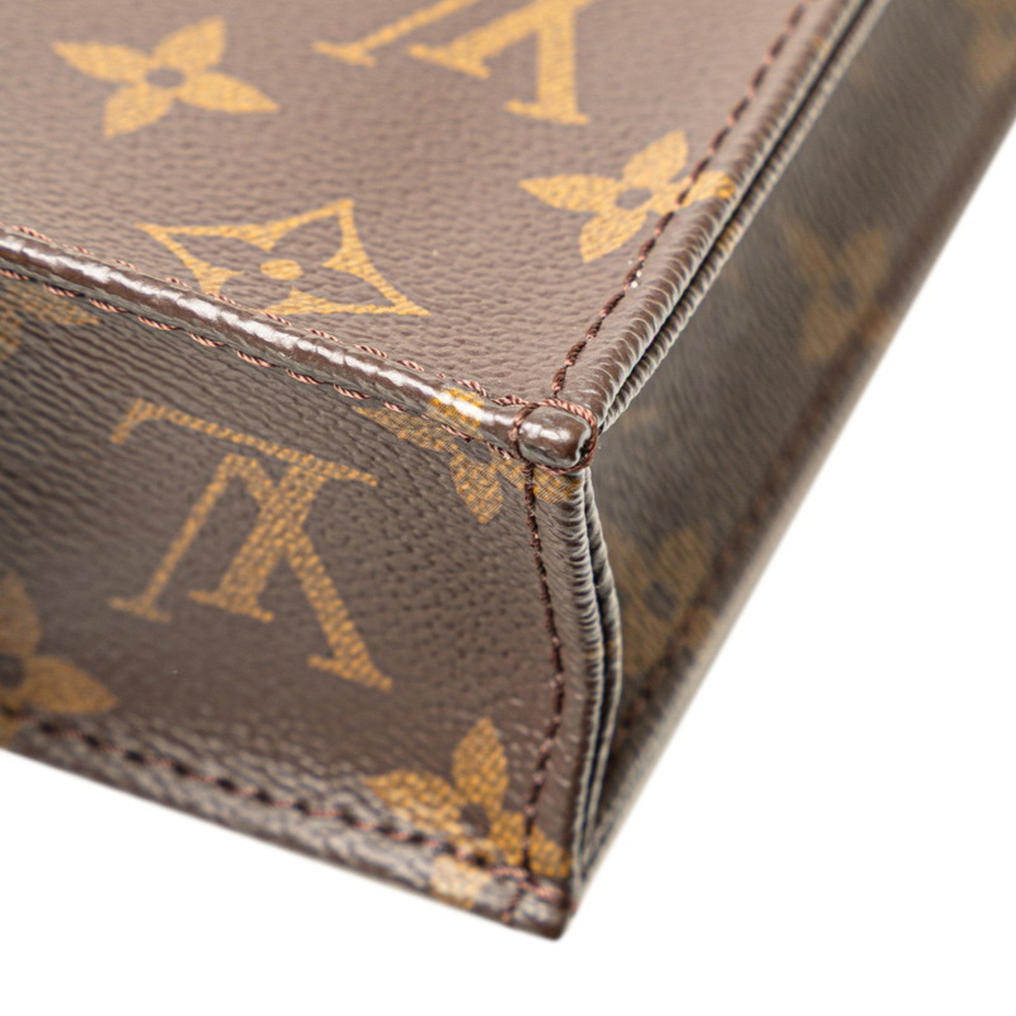 Louis Vuitton Brown Pvc Leather Handbag Shoulder Bag