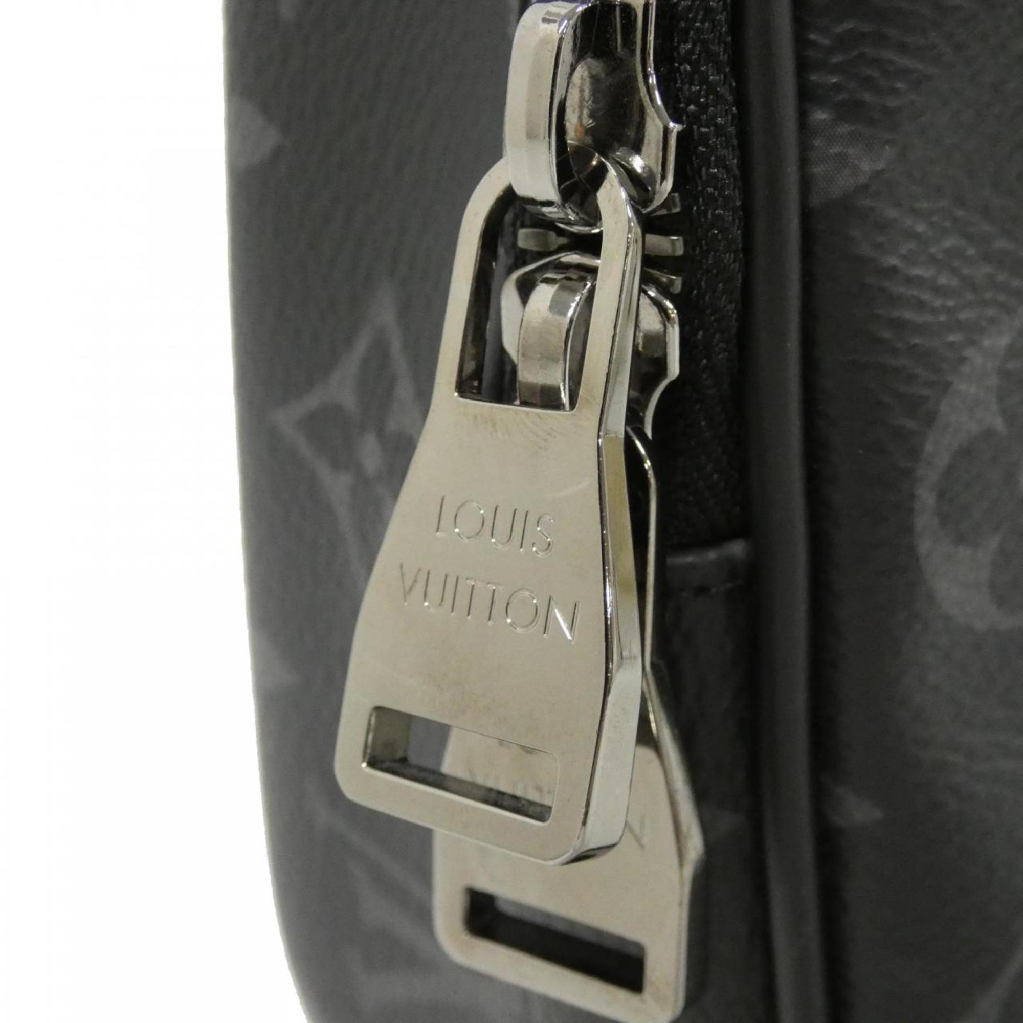 Louis Vuitton Black Coated Canvas Shoulder Bag