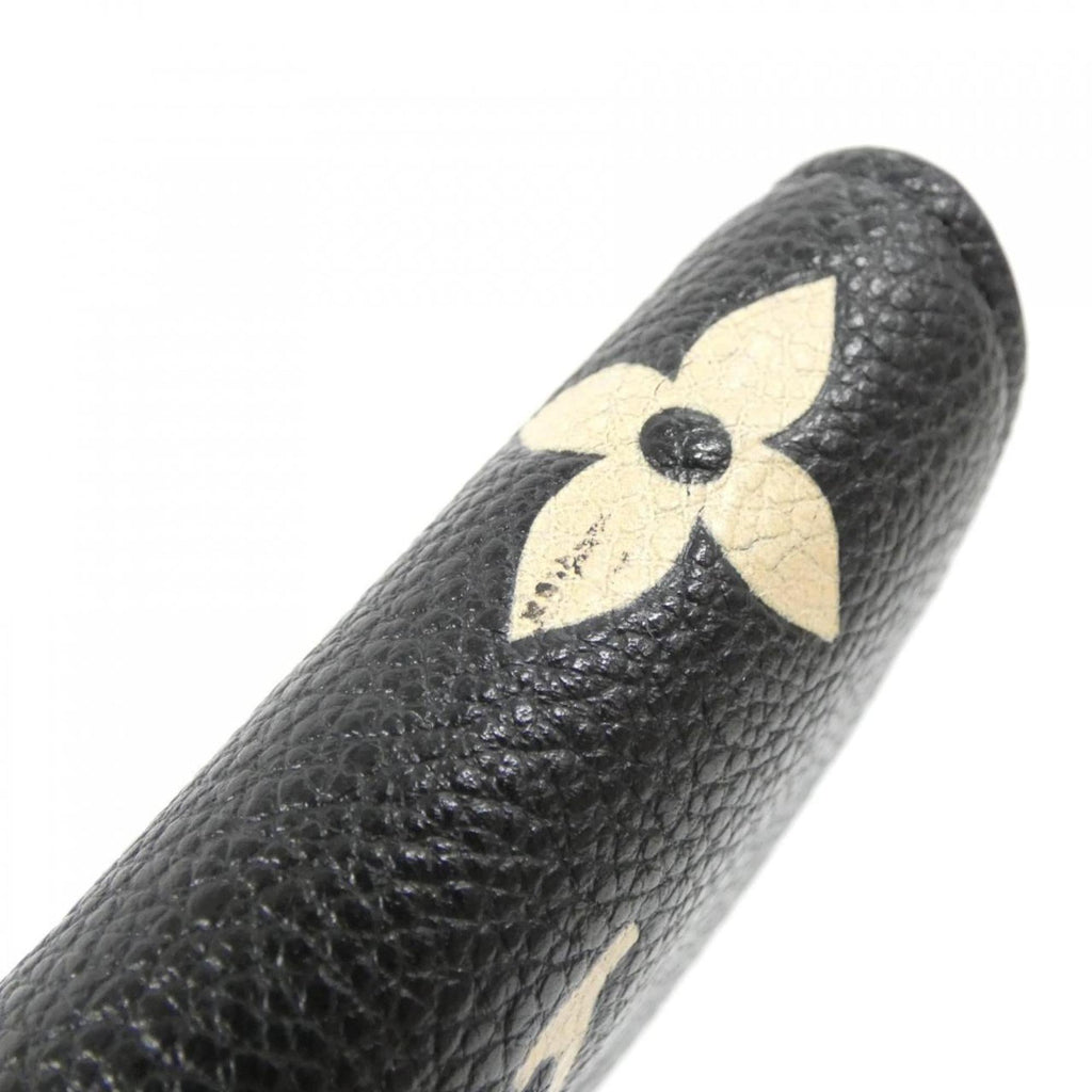Louis Vuitton Bicolor Black Leather Wallet (Tri-Fold)
