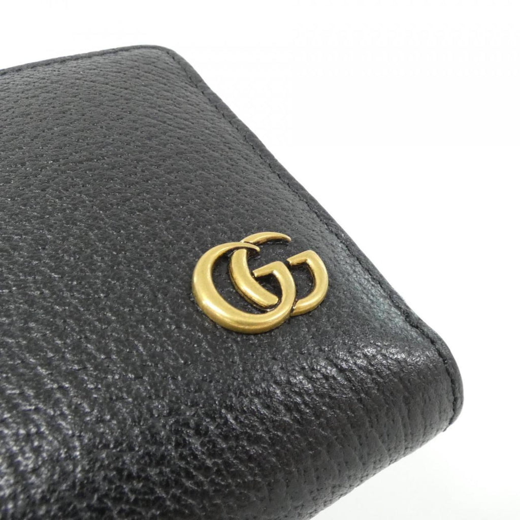 Gucci Black Leather Long Wallet (Bi-Fold) (Pre-Owned)