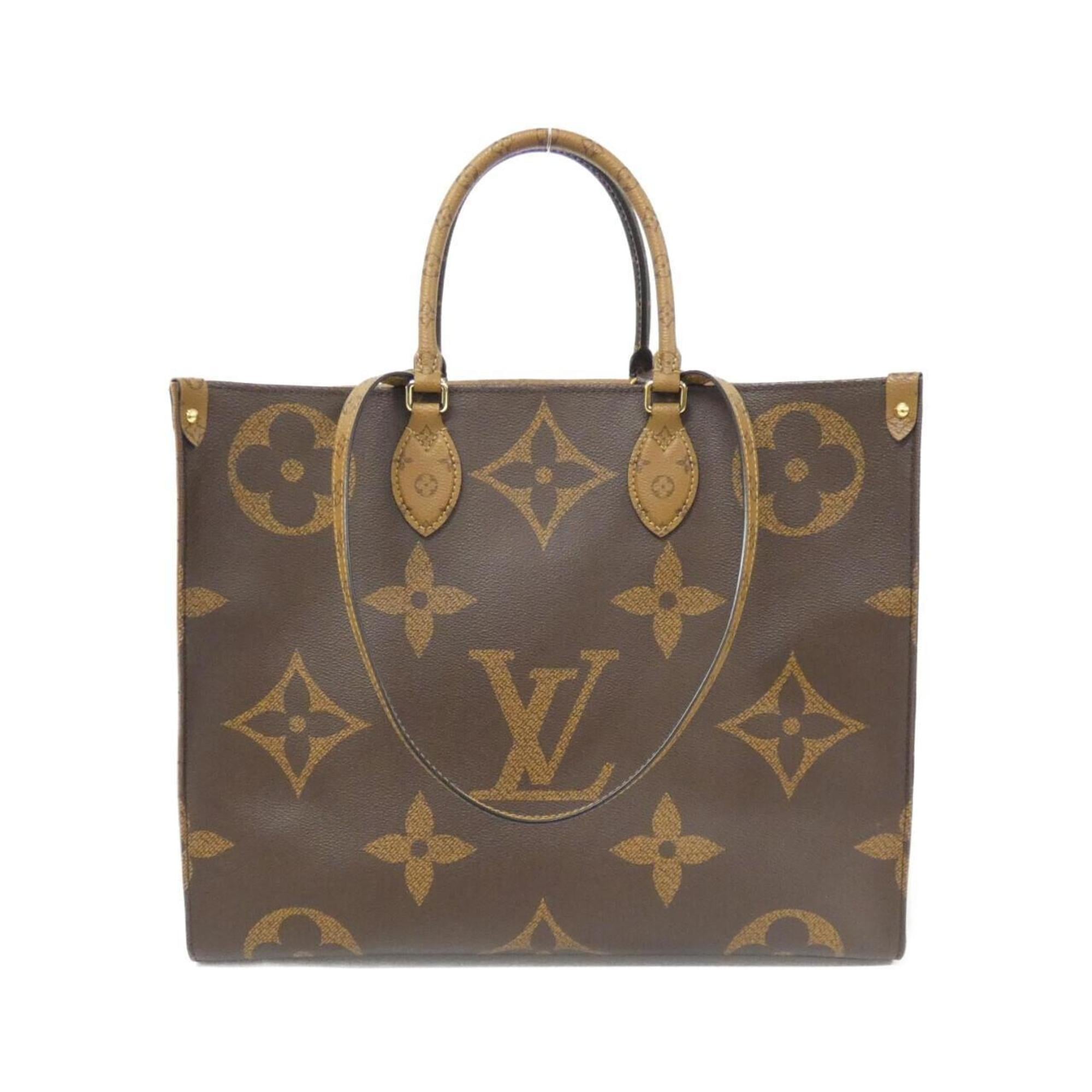 Louis Vuitton Marron Coated Canvas Handbag