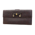 Gucci Brown Leather Long Wallet (Bi-Fold) (Pre-Owned)