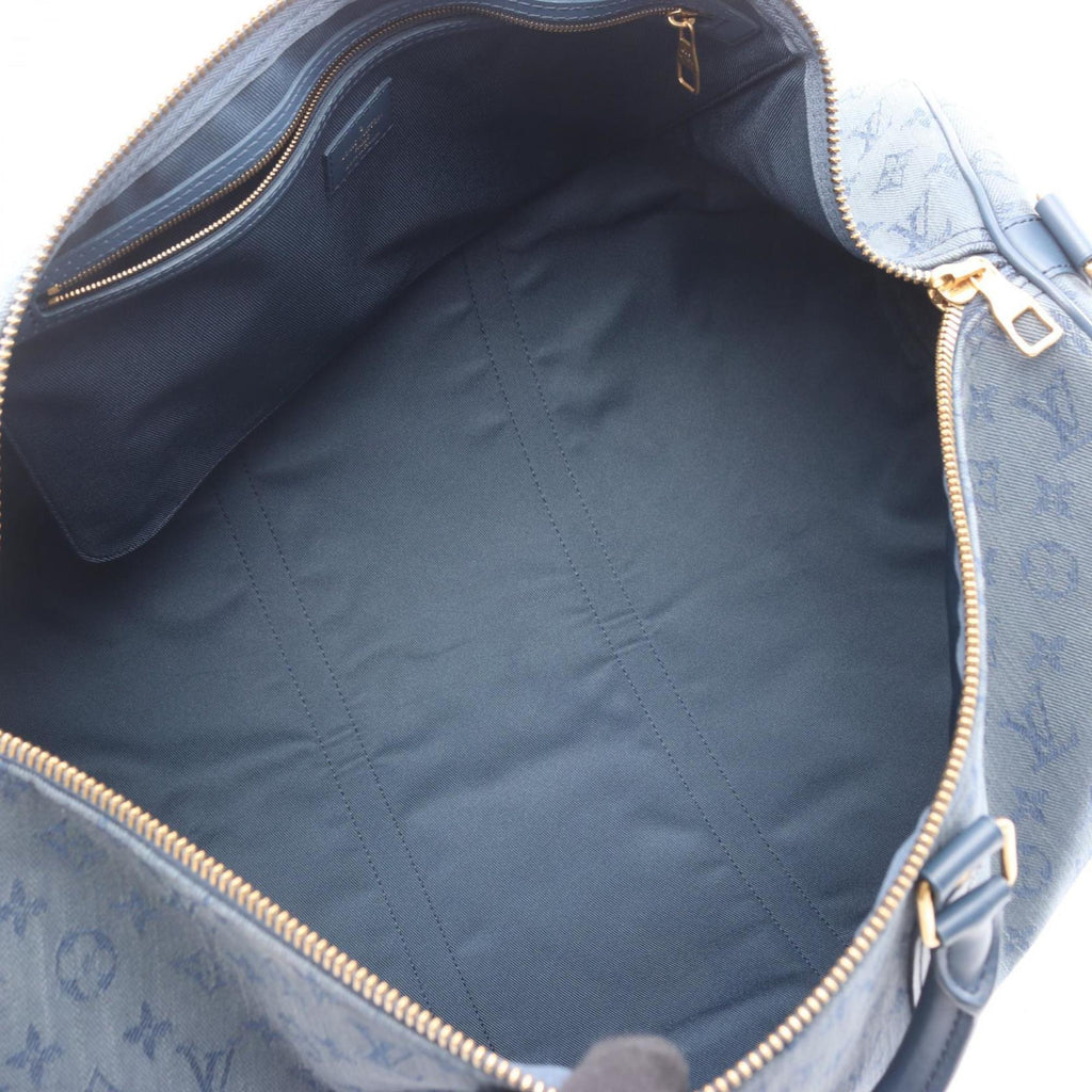 Louis Vuitton Navy Monogram Denim Boston Bag Handbag
