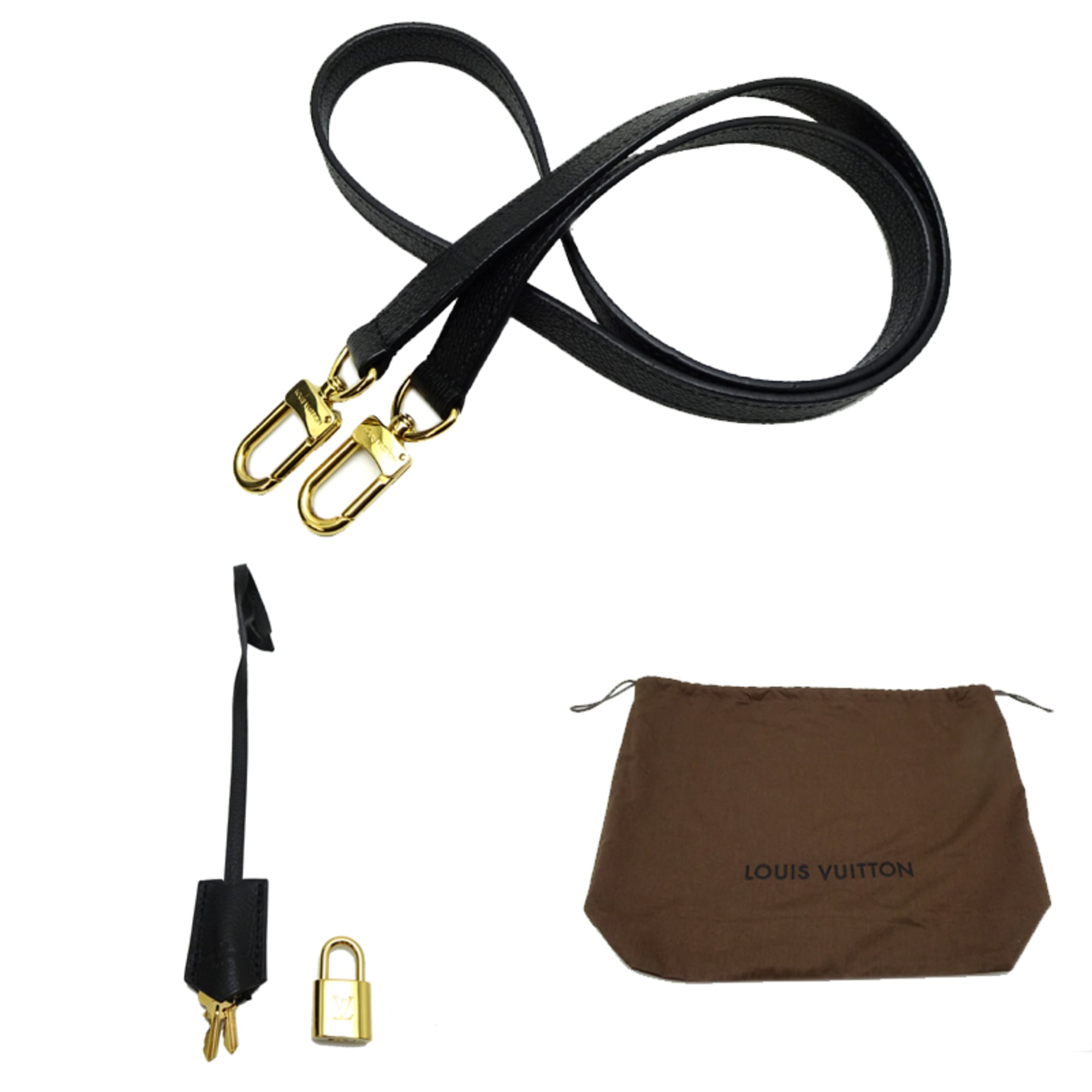 Louis Vuitton Black Noir Monogram Empreinte Shoulder Bag