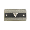 Louis Vuitton Silver Leather Long Wallet