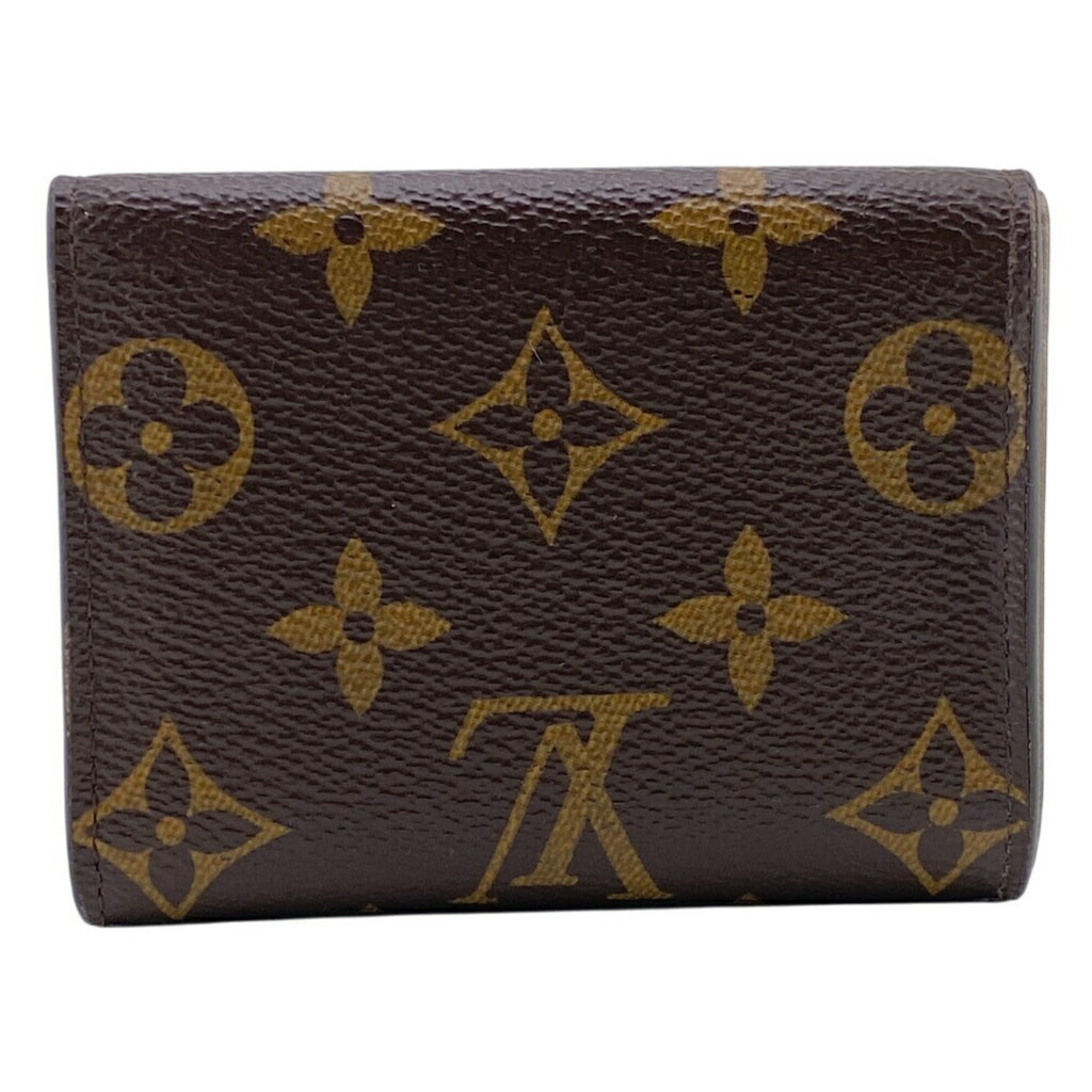 Louis Vuitton Brown Leather Wallet (Tri-Fold)