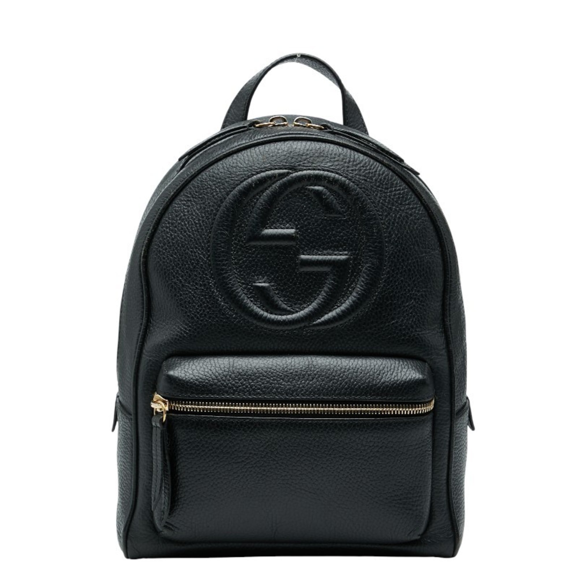 Gucci Black Leather Backpack (Pre-Owned)