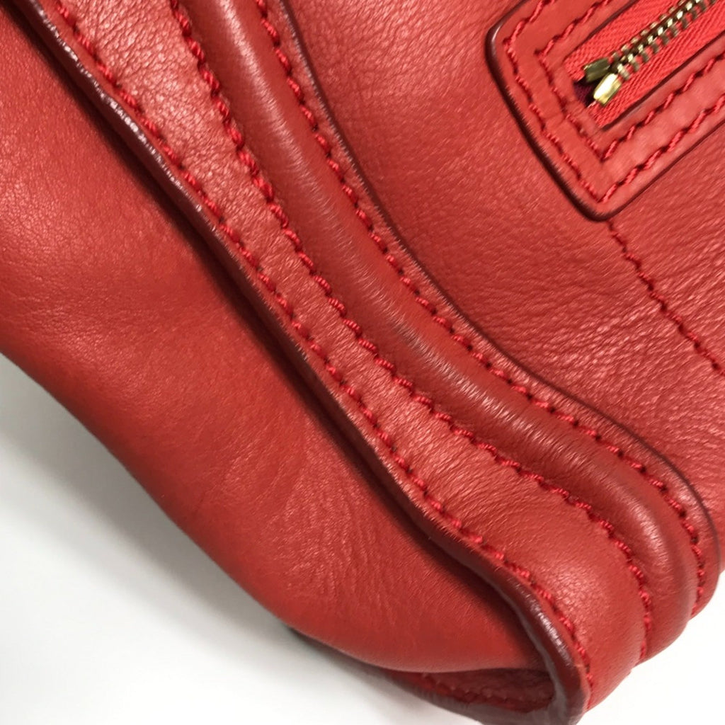 Celine Red Leather Handbag