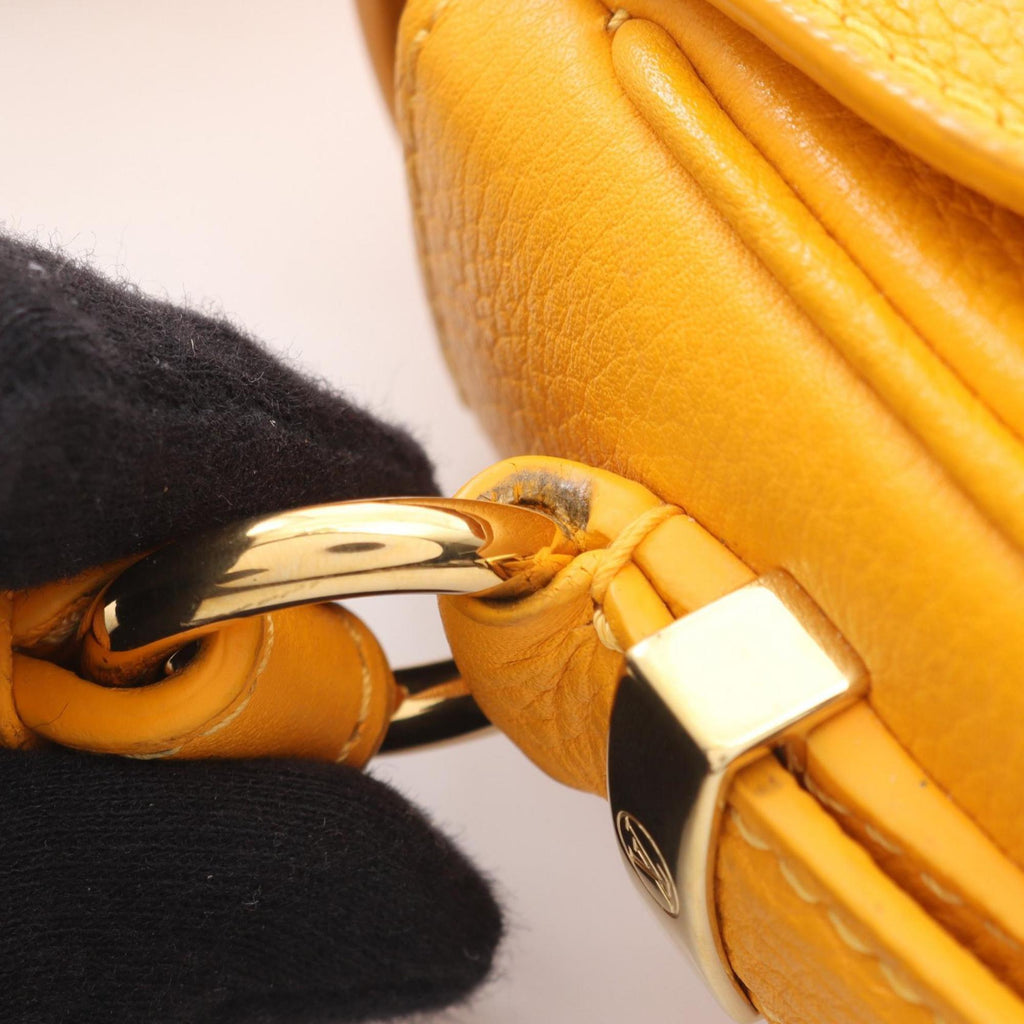 Louis Vuitton Yellow Leather Handbag Shoulder Bag