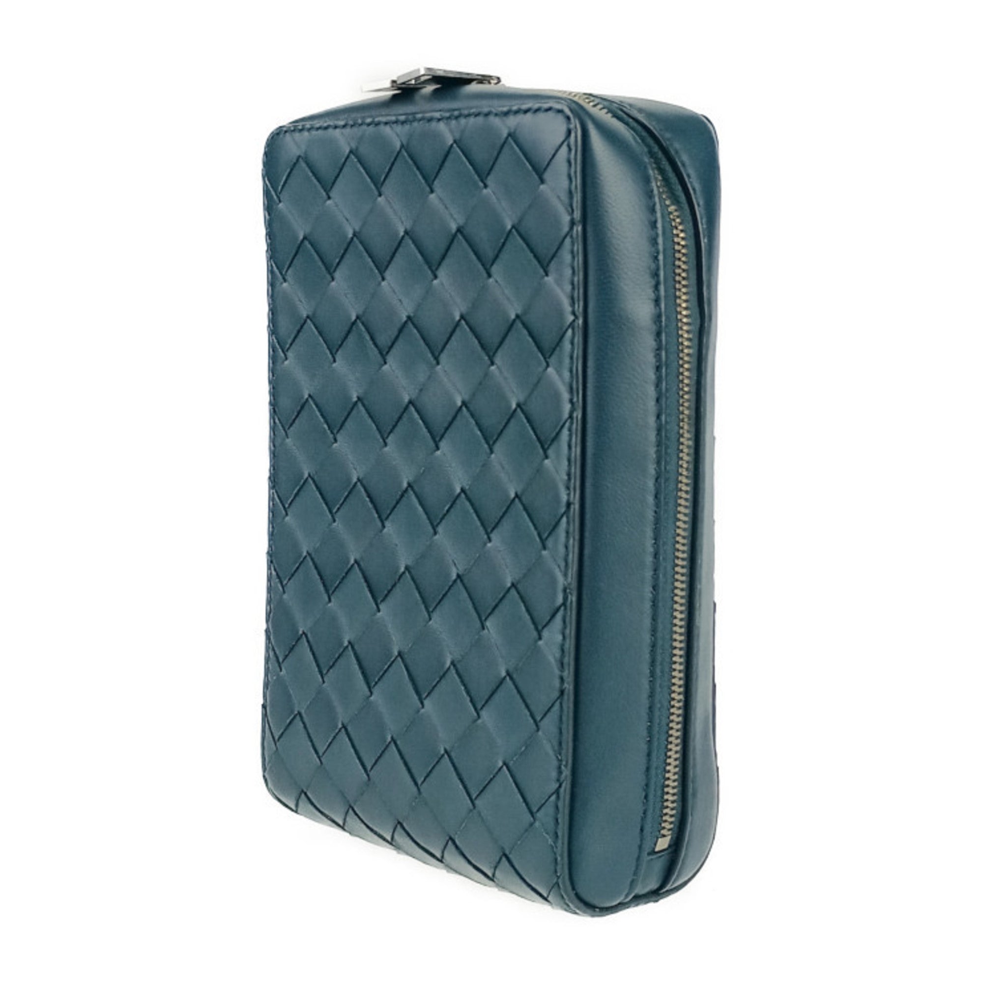 Bottega Veneta Blue Intrecciato Handbag Shoulder Bag Tote Bag