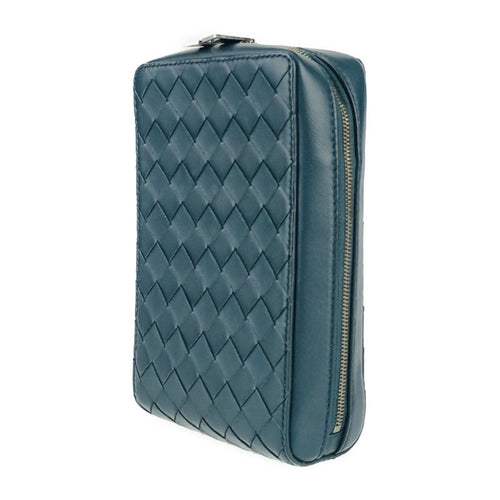 Bottega Veneta Blue Intrecciato Handbag Shoulder Bag Tote Bag