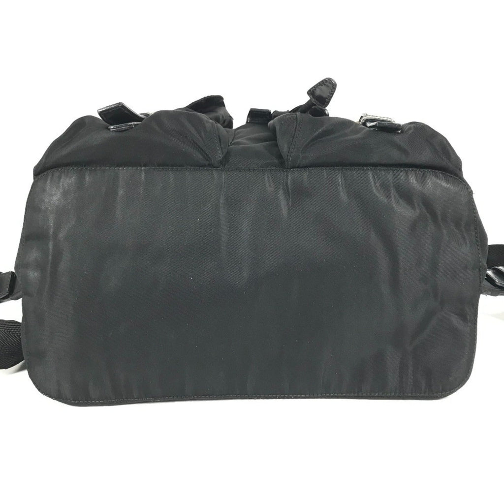 Prada Black Leather Nylon Backpack