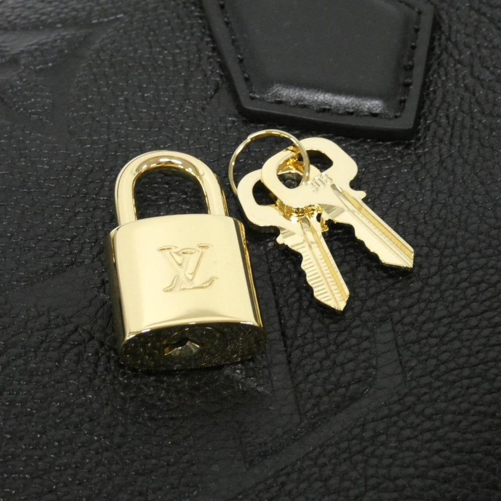 Louis Vuitton Black Leather Boston Bag