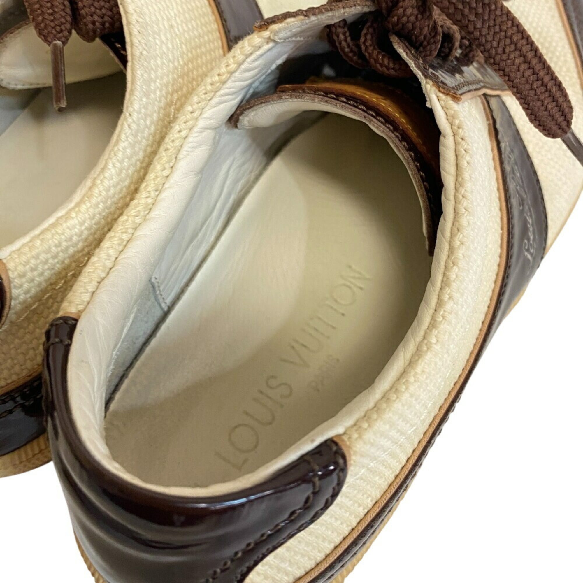 Louis Vuitton Brown White Sneakers