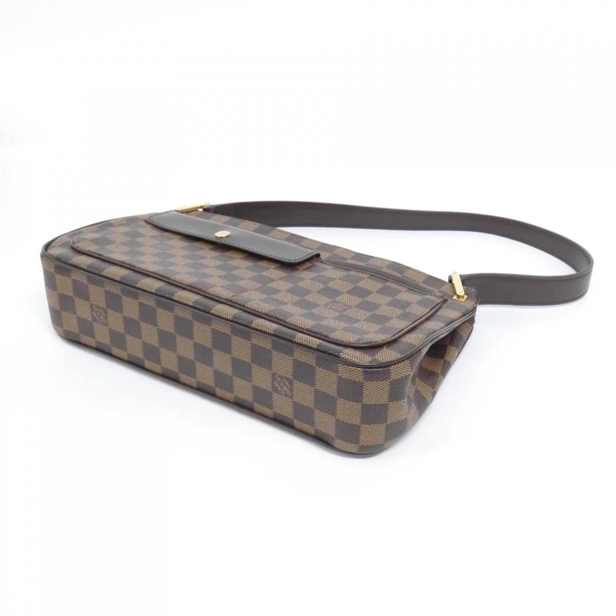 Louis Vuitton Brown Coated Canvas Shoulder Bag