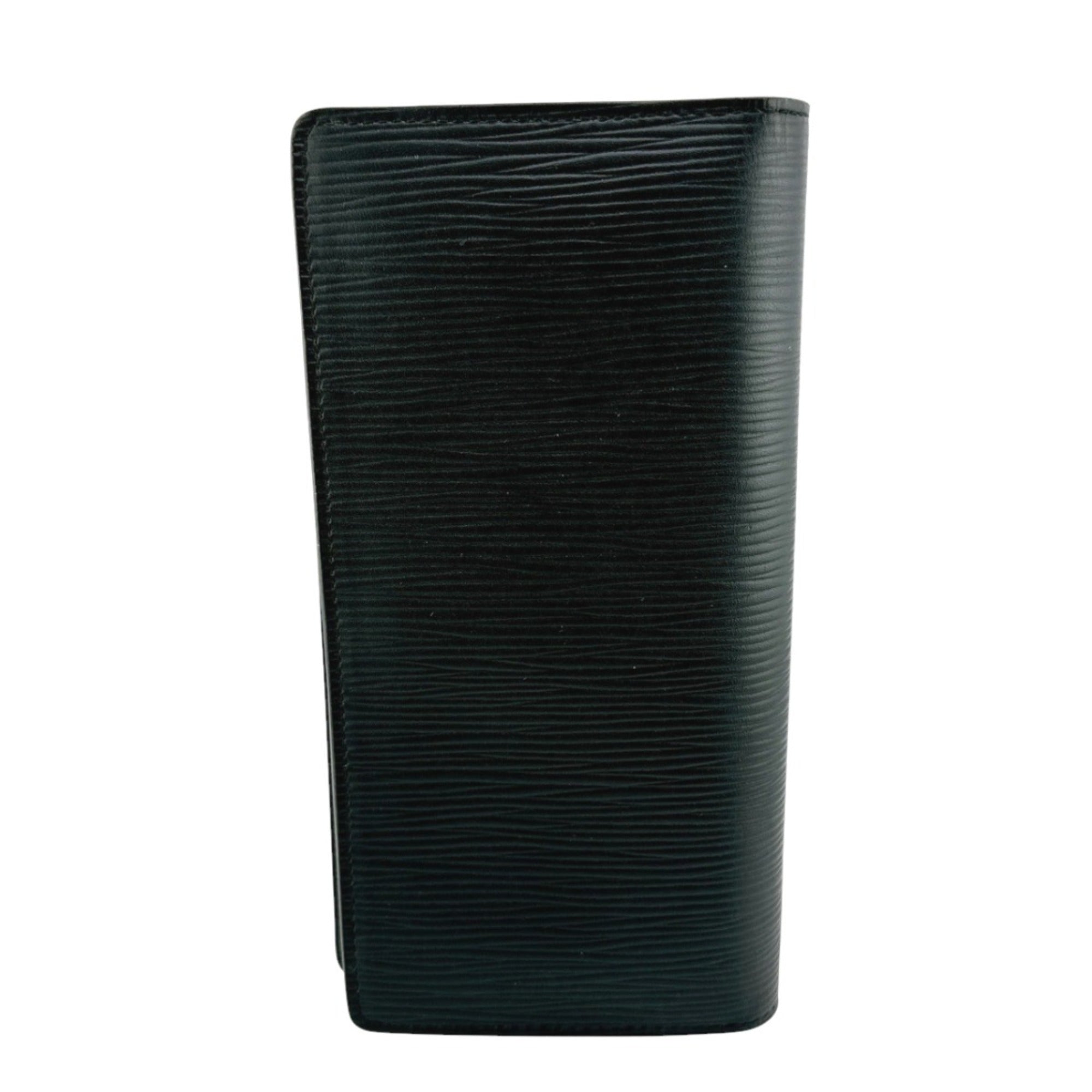 Louis Vuitton Black Noir Epi Leather Long Wallet
