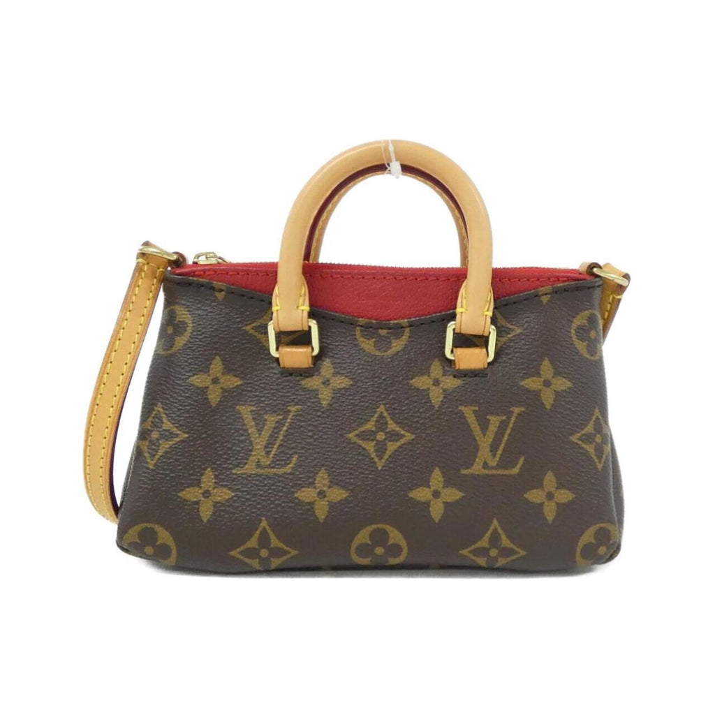 Louis Vuitton Monogram Cerise Marron Coated Canvas Leather Handbag