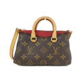 Louis Vuitton Monogram Cerise Marron Coated Canvas Leather Handbag