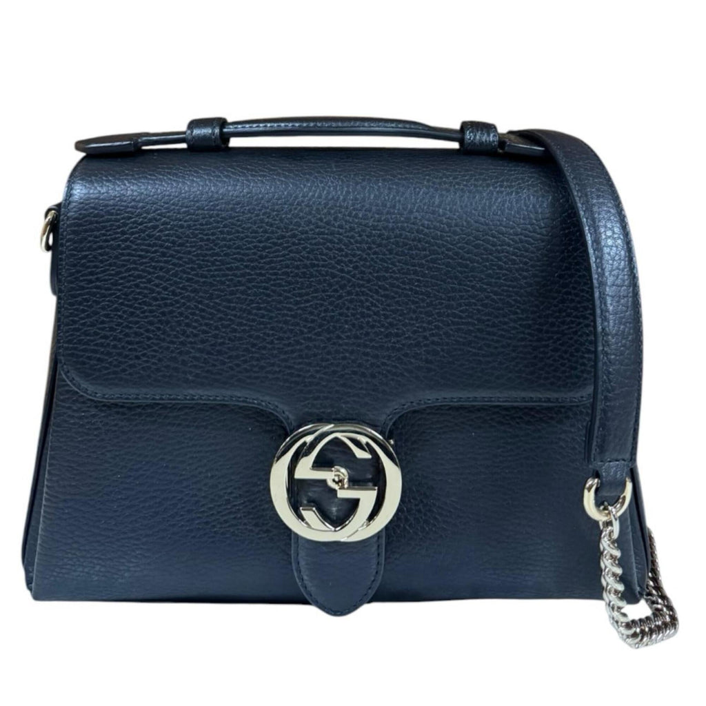 Gucci Black Leather Shoulder Bag (Pre-Owned)