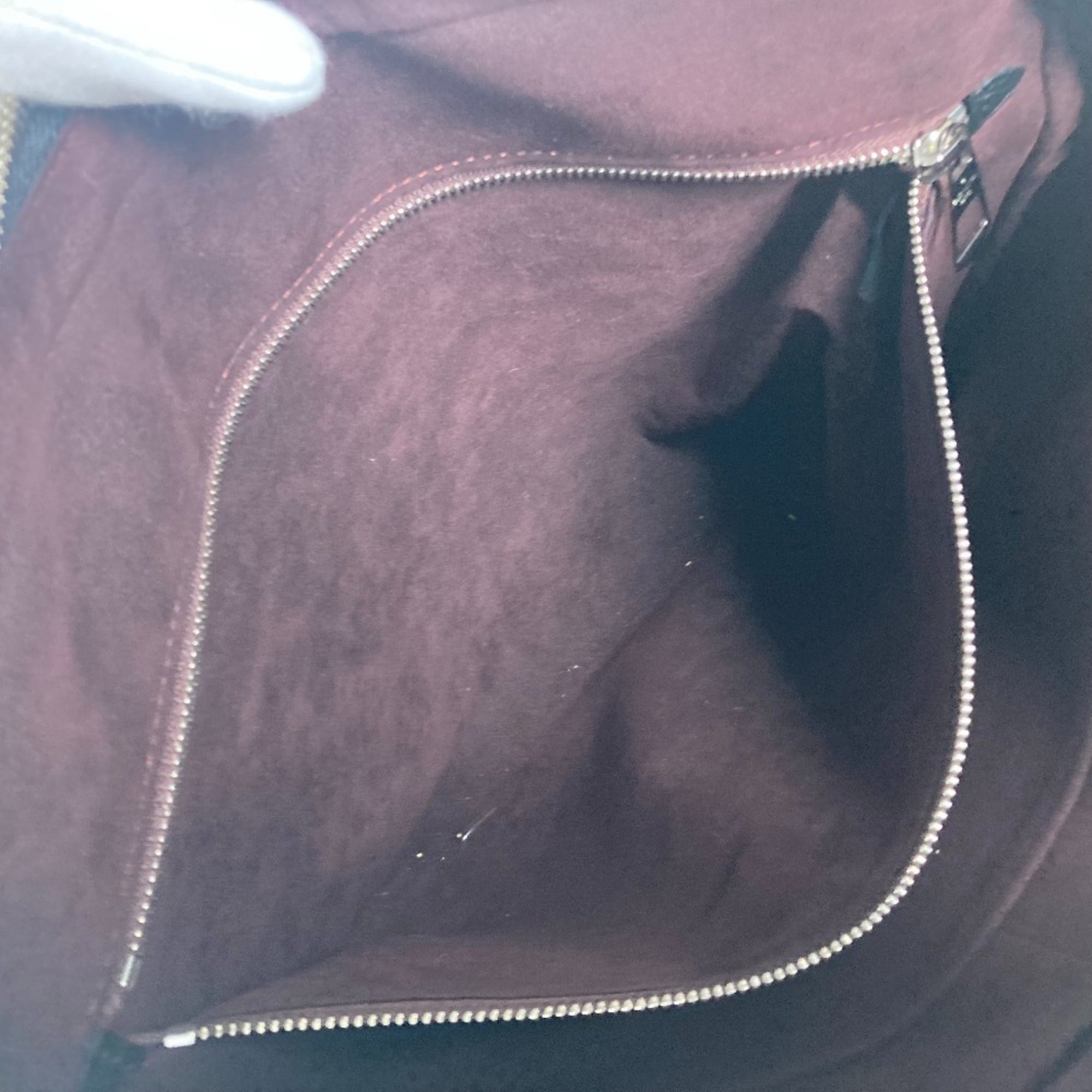 Louis Vuitton Black Leather Briefcase Handbag Tote Bag