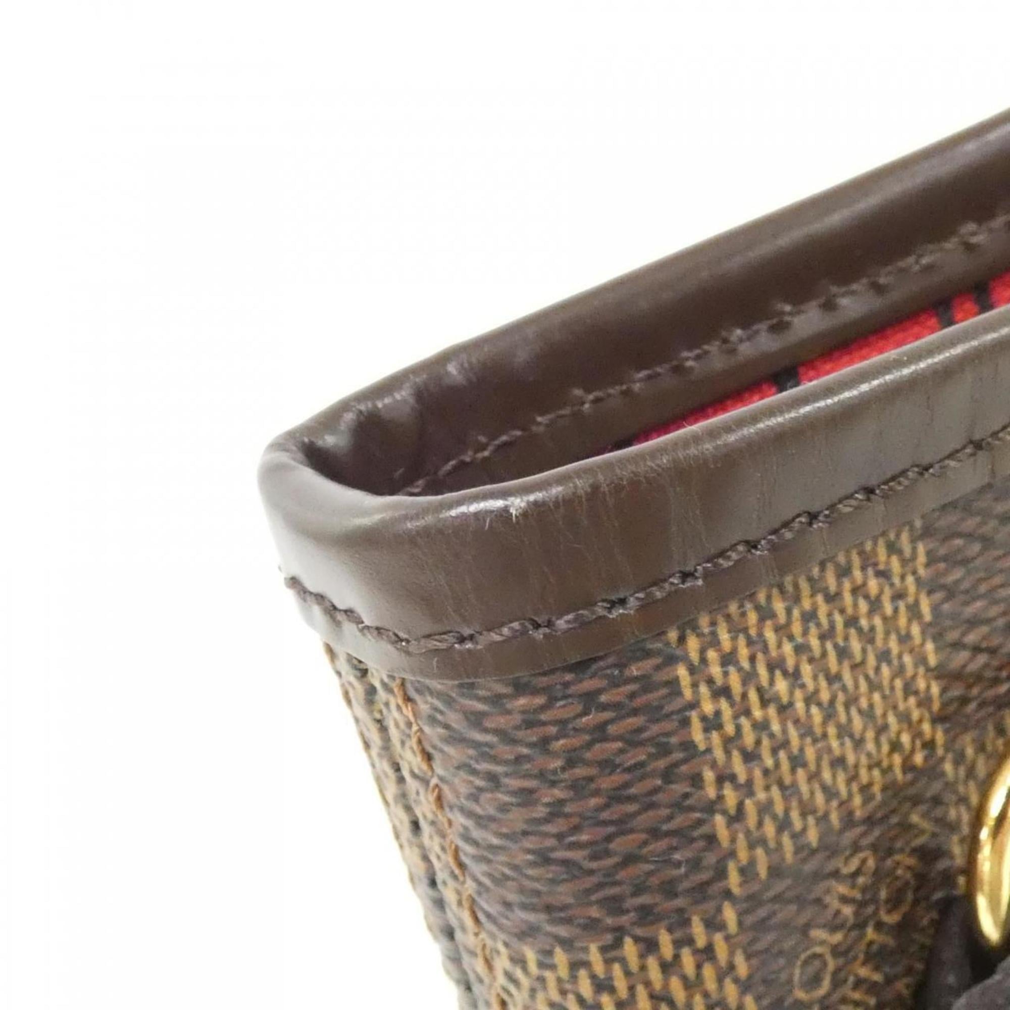 Louis Vuitton Brown Coated Canvas Handbag