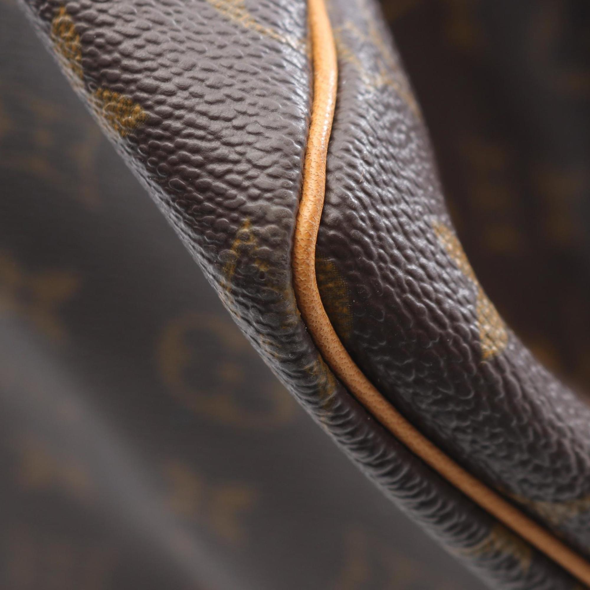 Louis Vuitton Brown Coated Canvas Pvc Monogram Leather Boston Bag