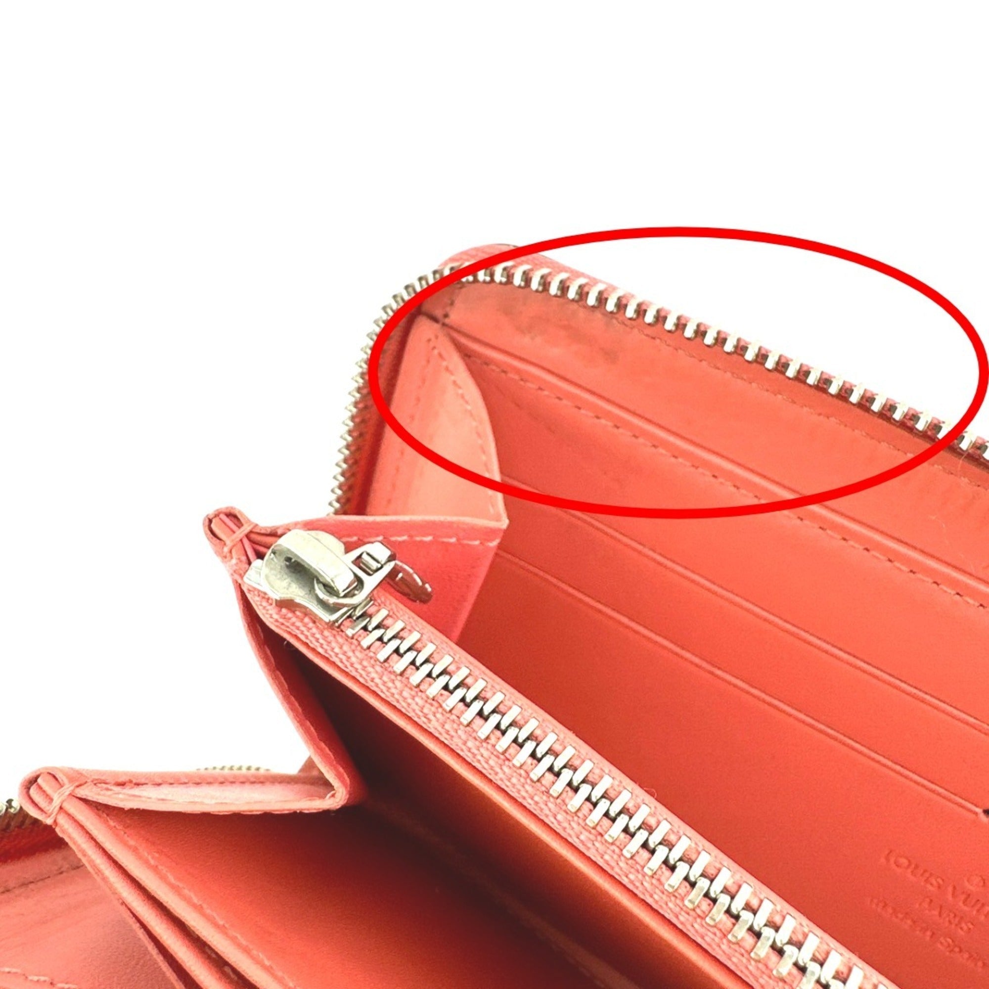 Louis Vuitton Monogram Vernis Rose Litchi Monogram Vernis Long Wallet