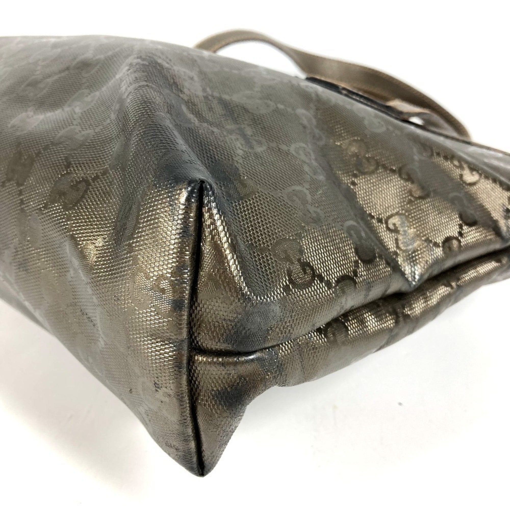 Gucci Metallic Brown Gg Imprimé Shoulder Bag Tote Bag (Pre-Owned)