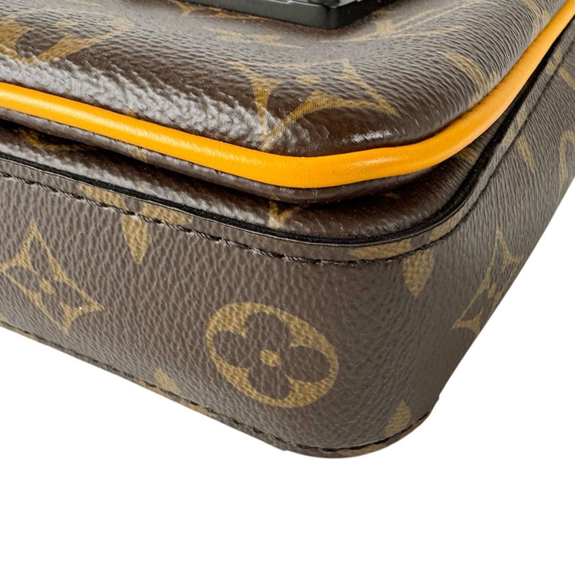 Louis Vuitton Black Brown Monogram Monogram Shoulder Bag