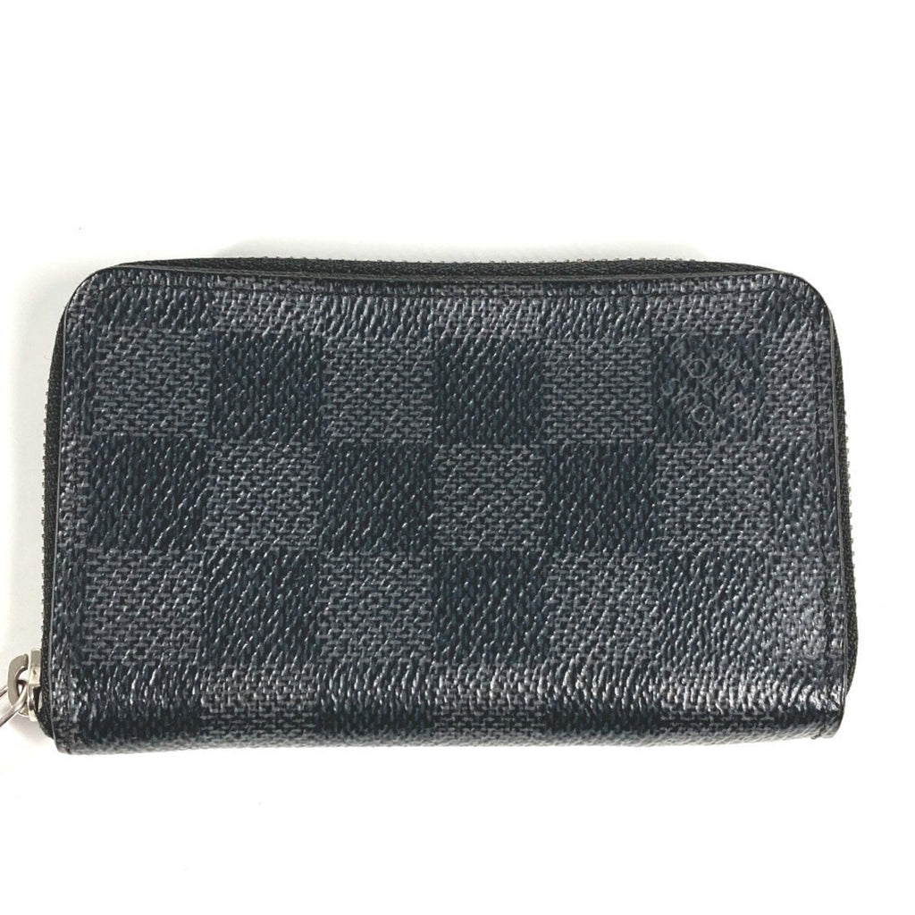Louis Vuitton Black Damier Graphite Damier Graphite Coin Purse/Coin Case