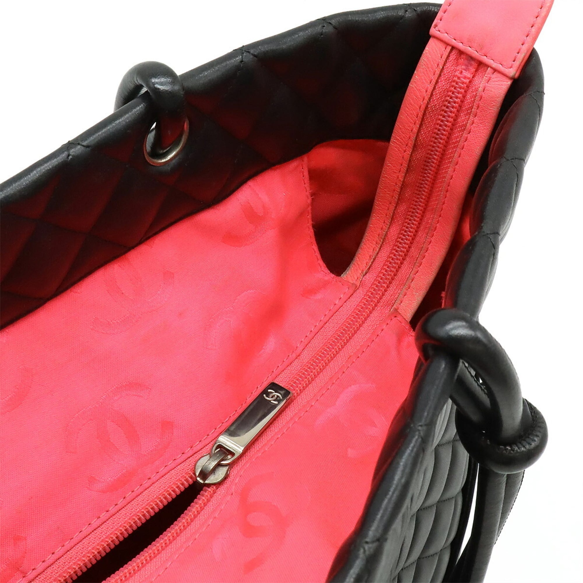Chanel Black Pink Shoulder Bag Tote Bag