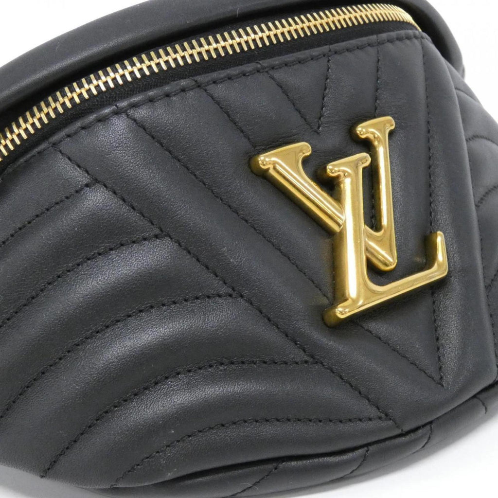 Louis Vuitton Black Leather Shoulder Bag