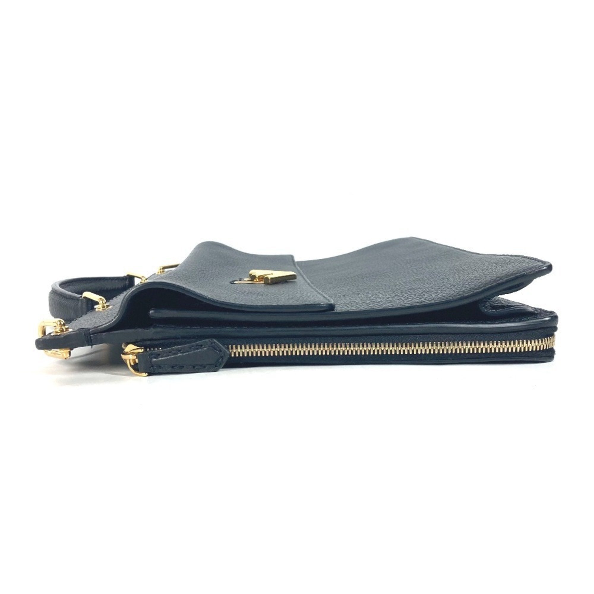 Fendi Black Leather Briefcase Handbag