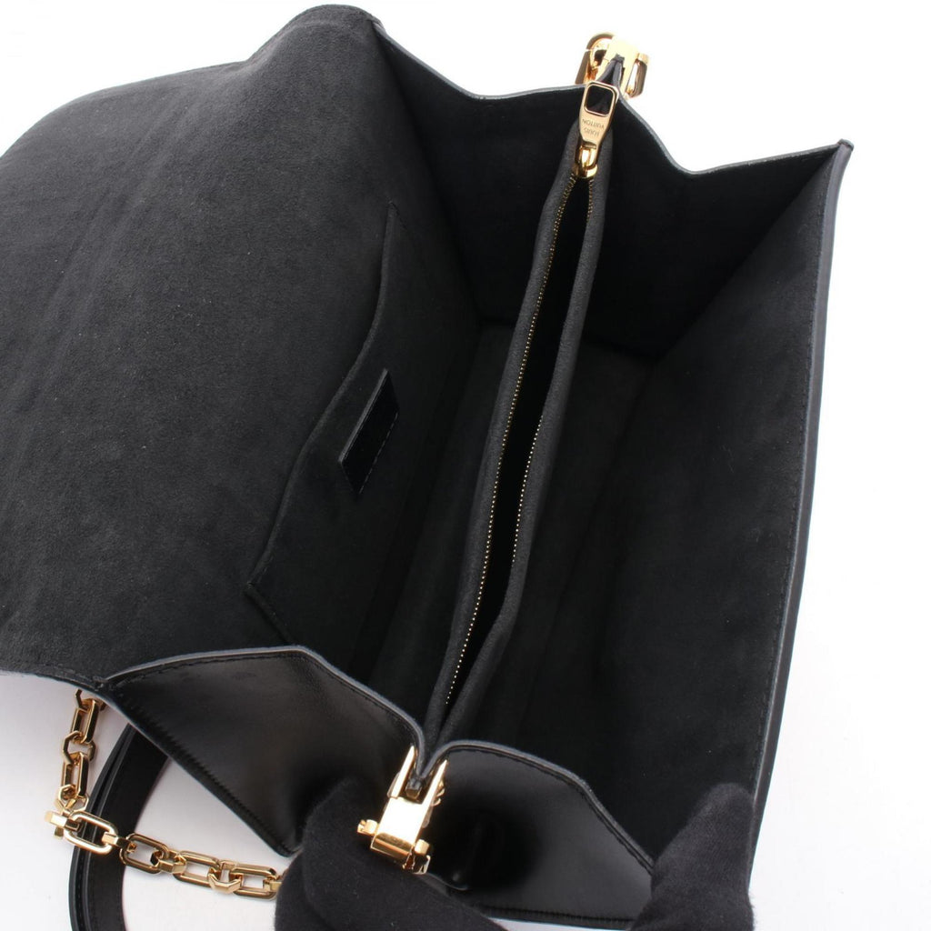 Louis Vuitton Black Brown Multi-Color Monogram Pvc Leather Coated Canvas Shoulder Bag