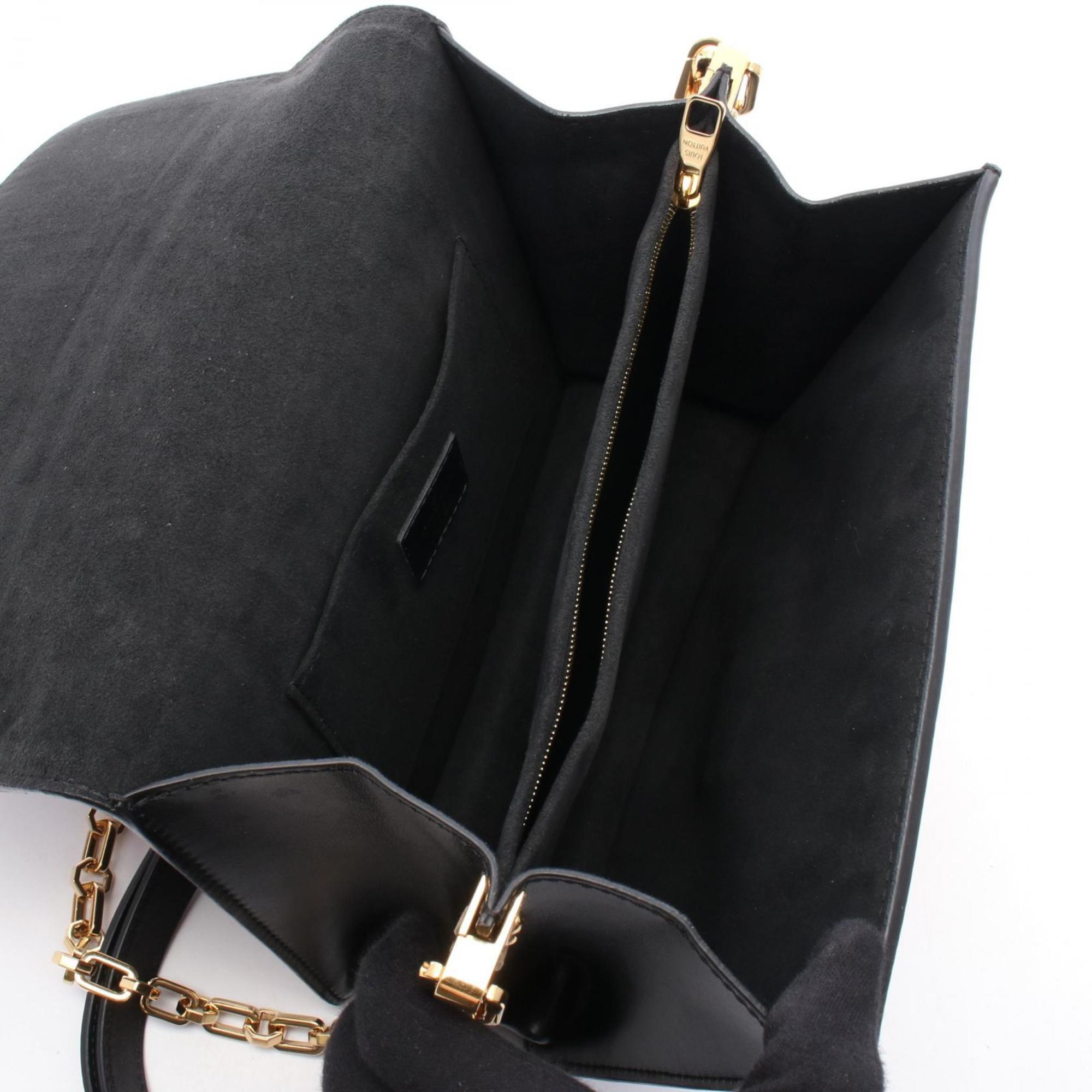 Louis Vuitton Black Brown Multi-Color Monogram Pvc Leather Coated Canvas Shoulder Bag