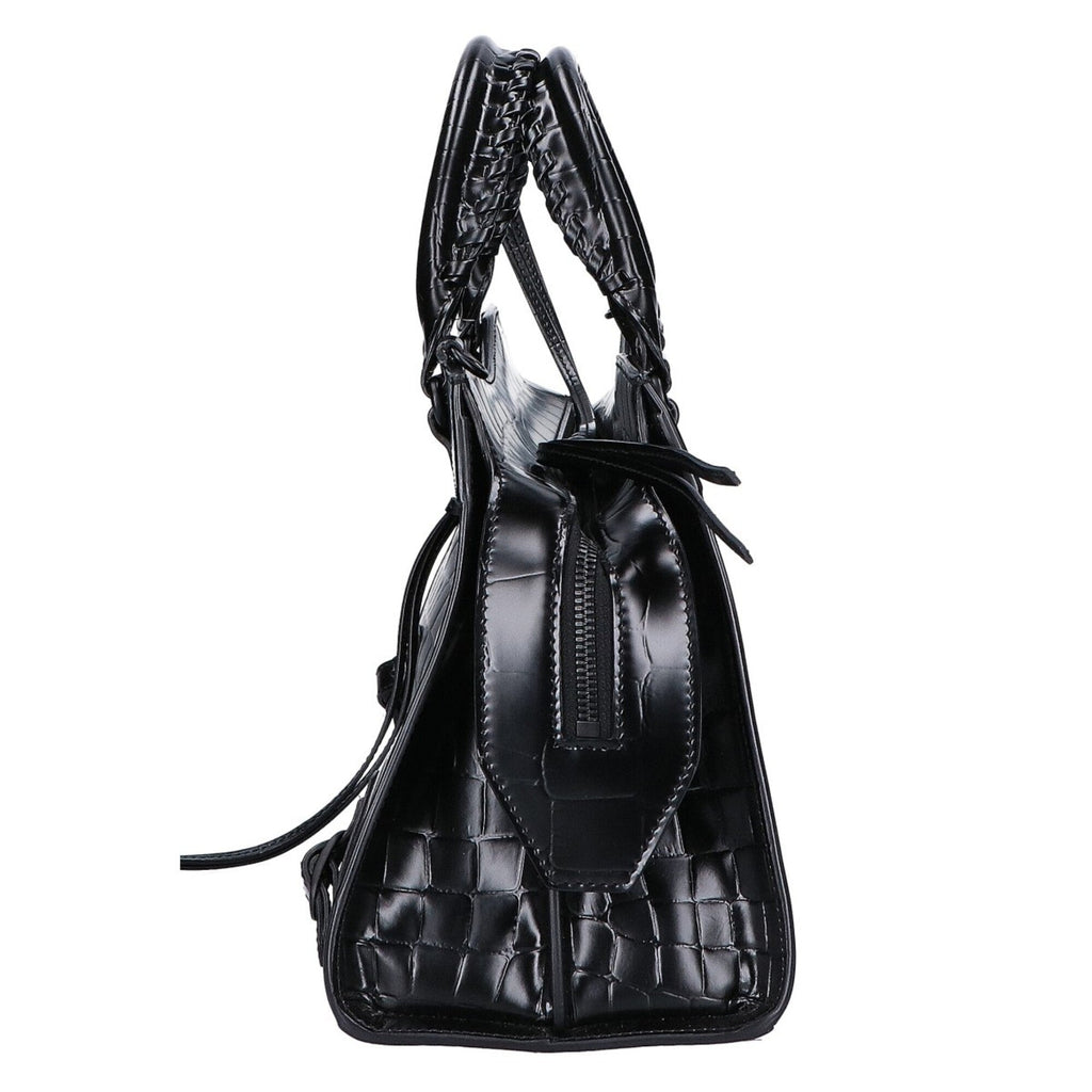 Balenciaga Black Leather Handbag Shoulder