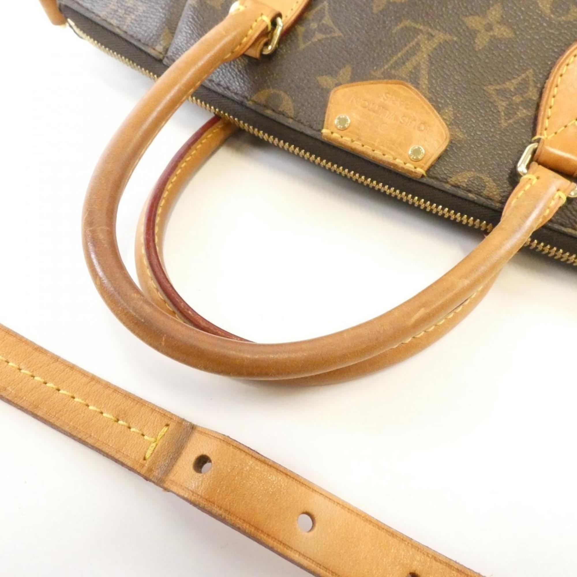 Louis Vuitton Brown Coated Canvas Handbag