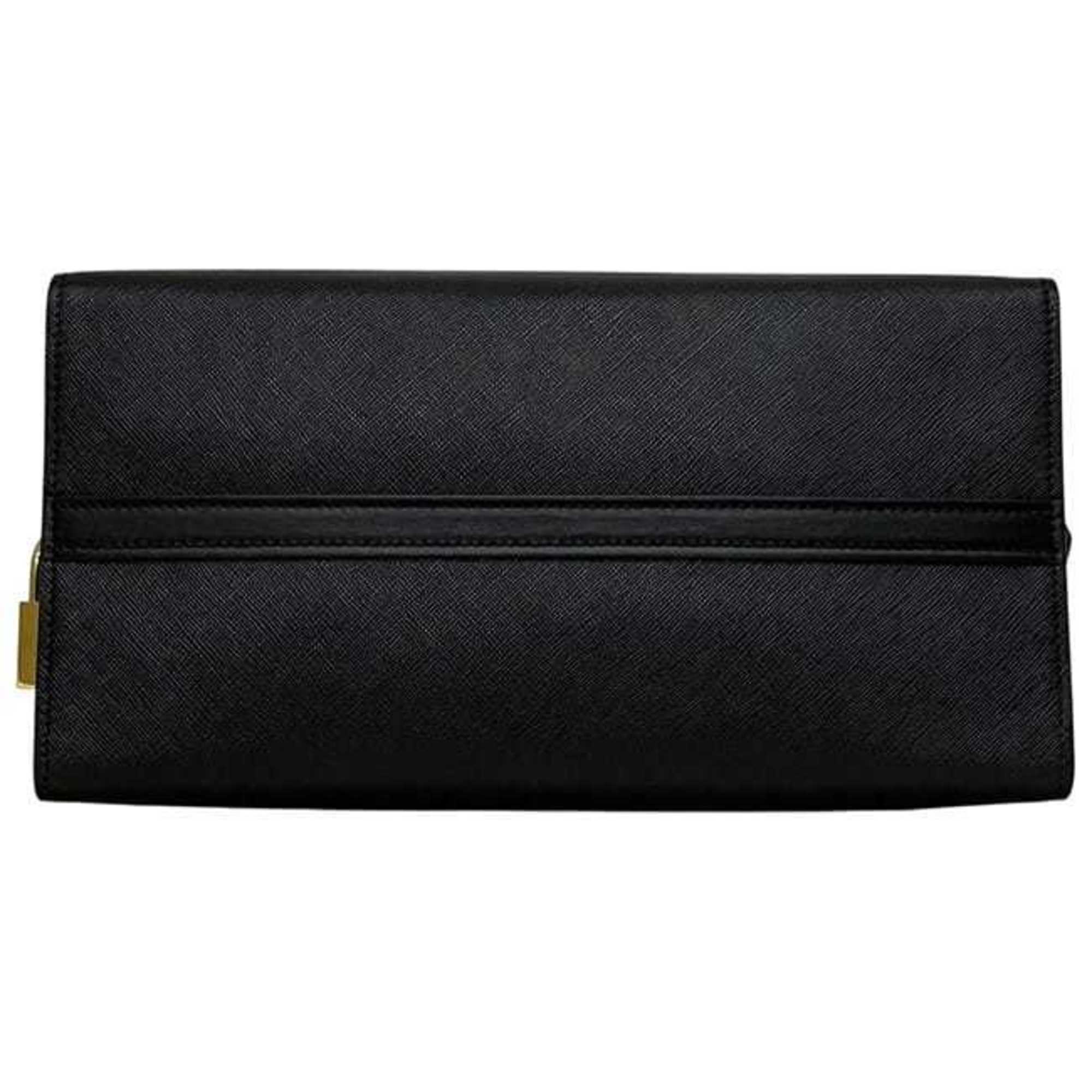 Prada Black Nero Leather Handbag Shoulder Bag