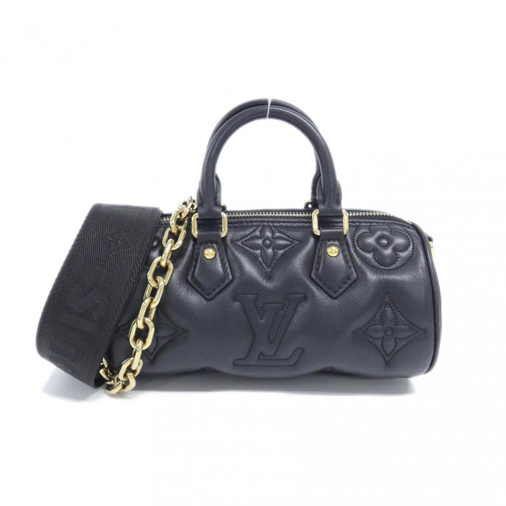 Louis Vuitton Black Leather Shoulder Bag