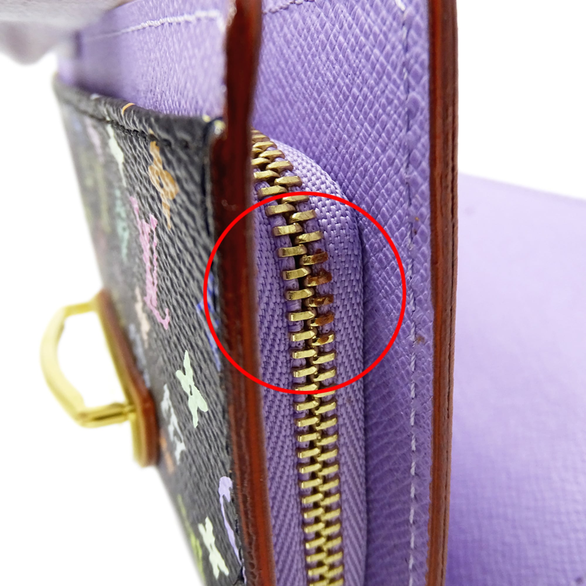 Louis Vuitton Black Multi-Color Noir Purple Violet Monogram Multicolore Wallet