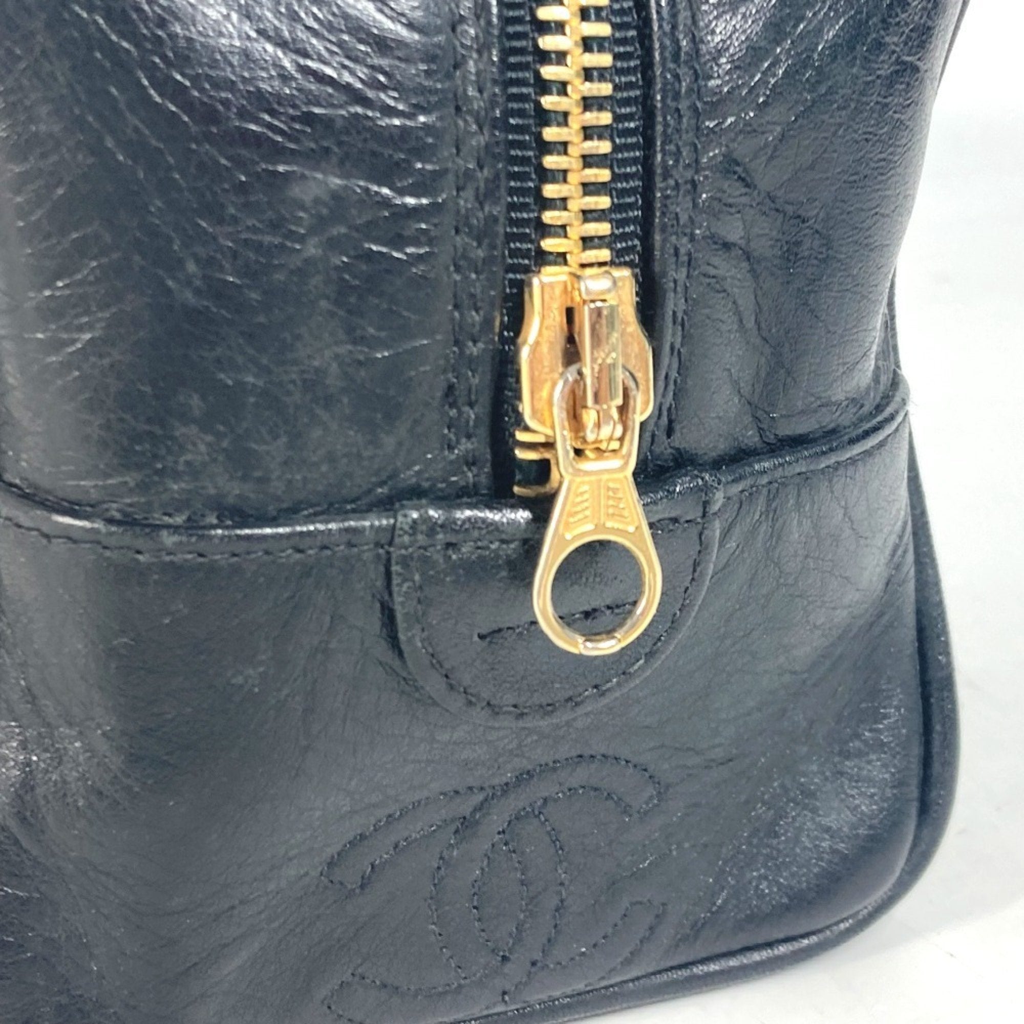 Chanel Black Leather Pouch