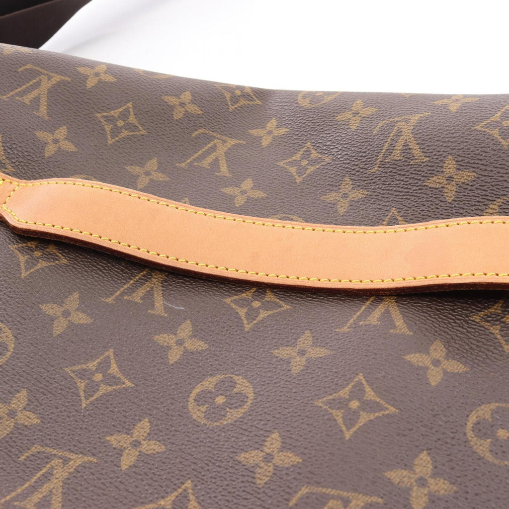 Louis Vuitton Brown Coated Canvas Leather Shoulder Bag